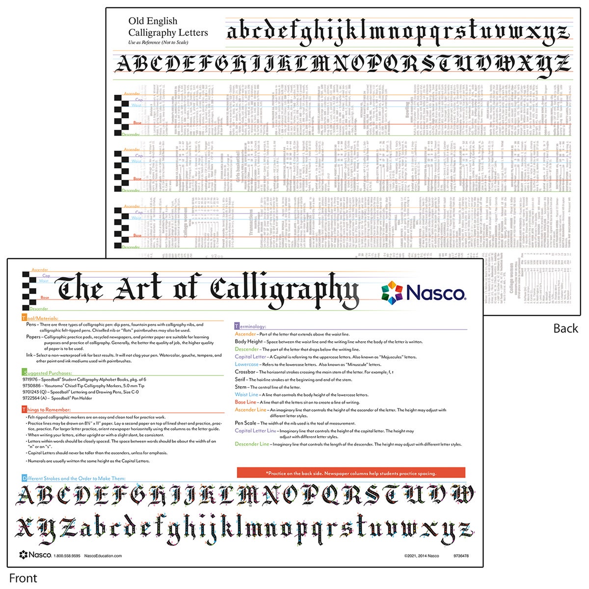 9736478-Nasco Calligraphy TearPad™ - 50 Sheets - 11 in. x 17 in.