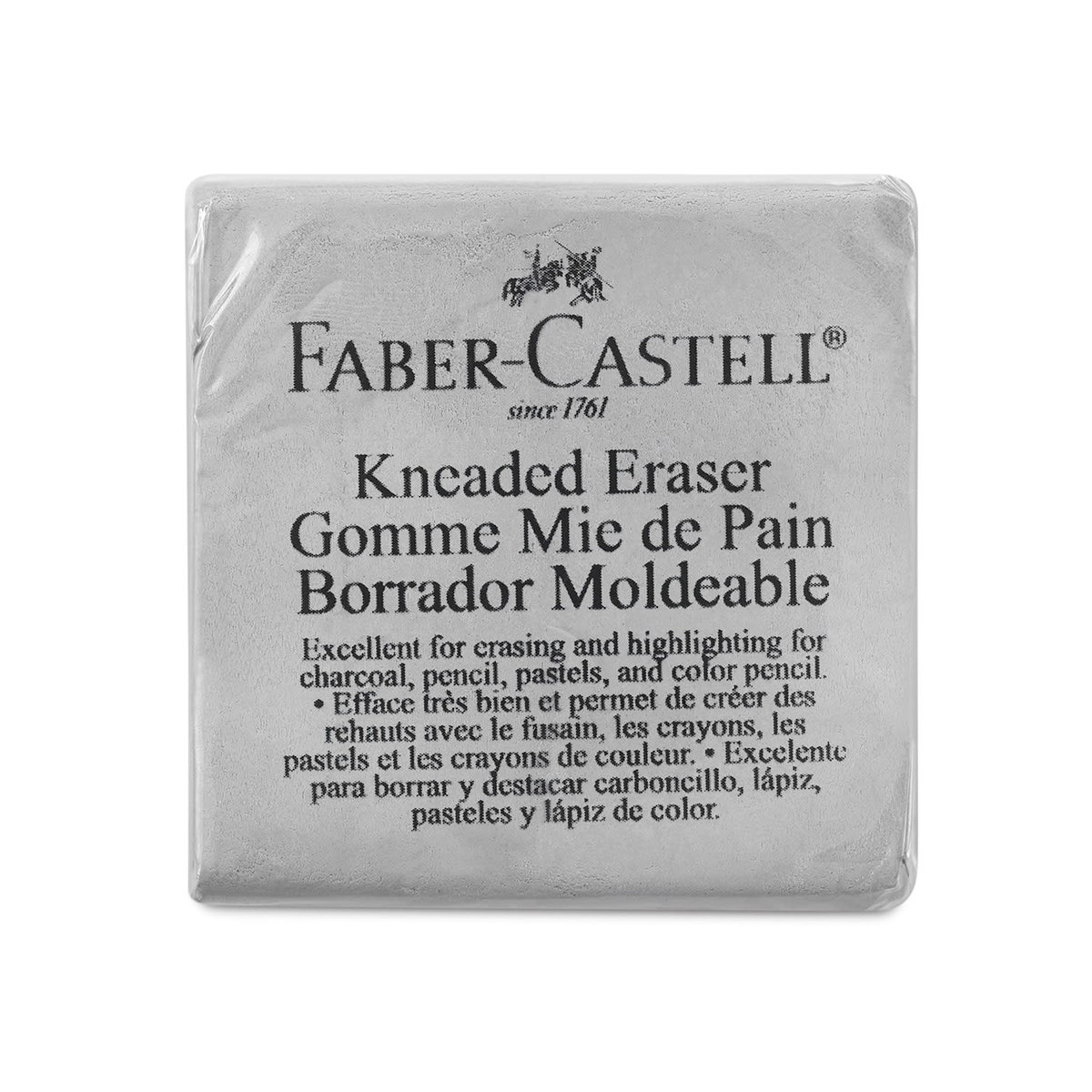 9736919-Faber Castell® Gray Extra-Large Kneaded Erasers - Box of 12