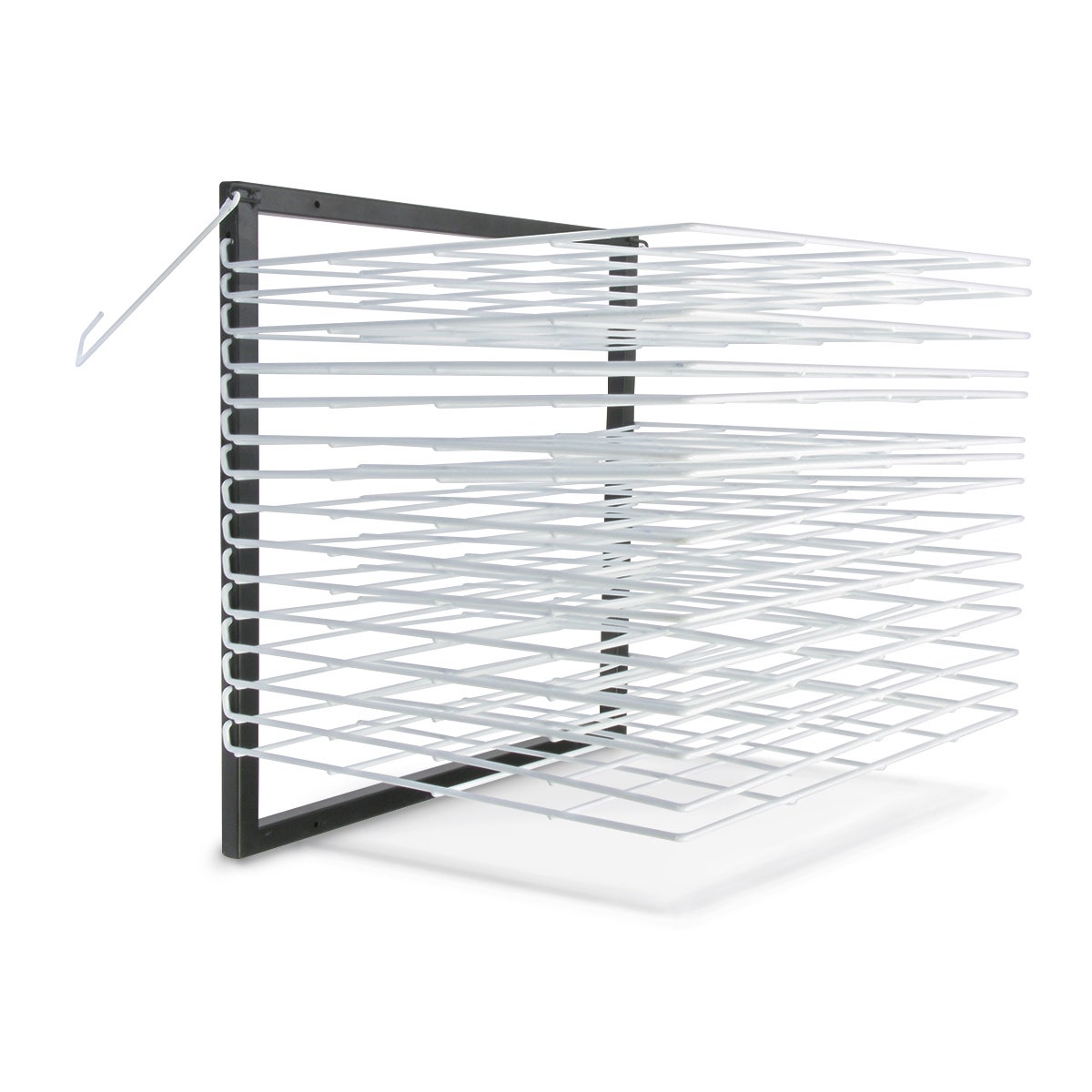 9736958-Wall-Mounted 15-Shelf Drying Rack