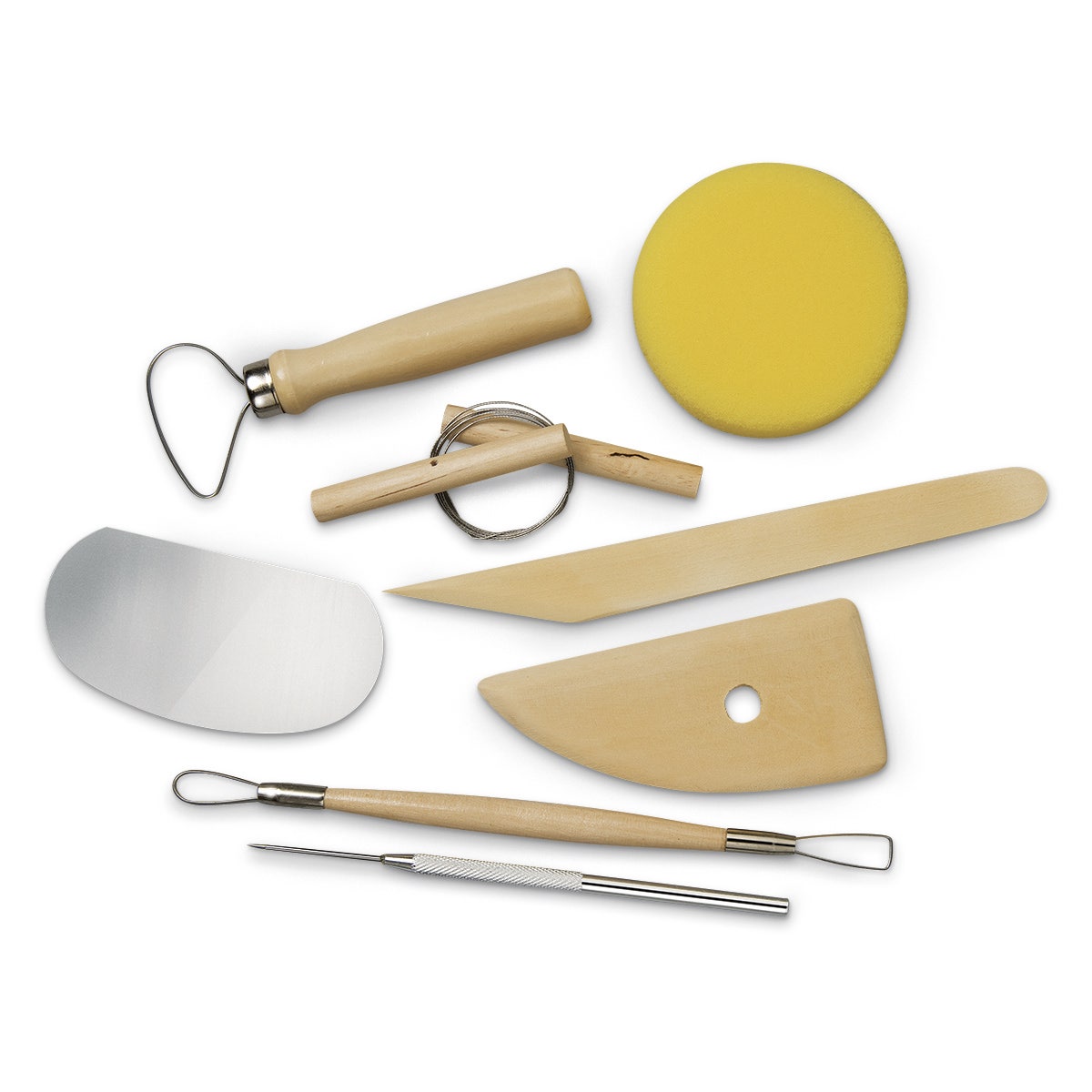 9736997-Royal Brush® Potter’s Select Ceramic Sculpting Tools - Set of 8
