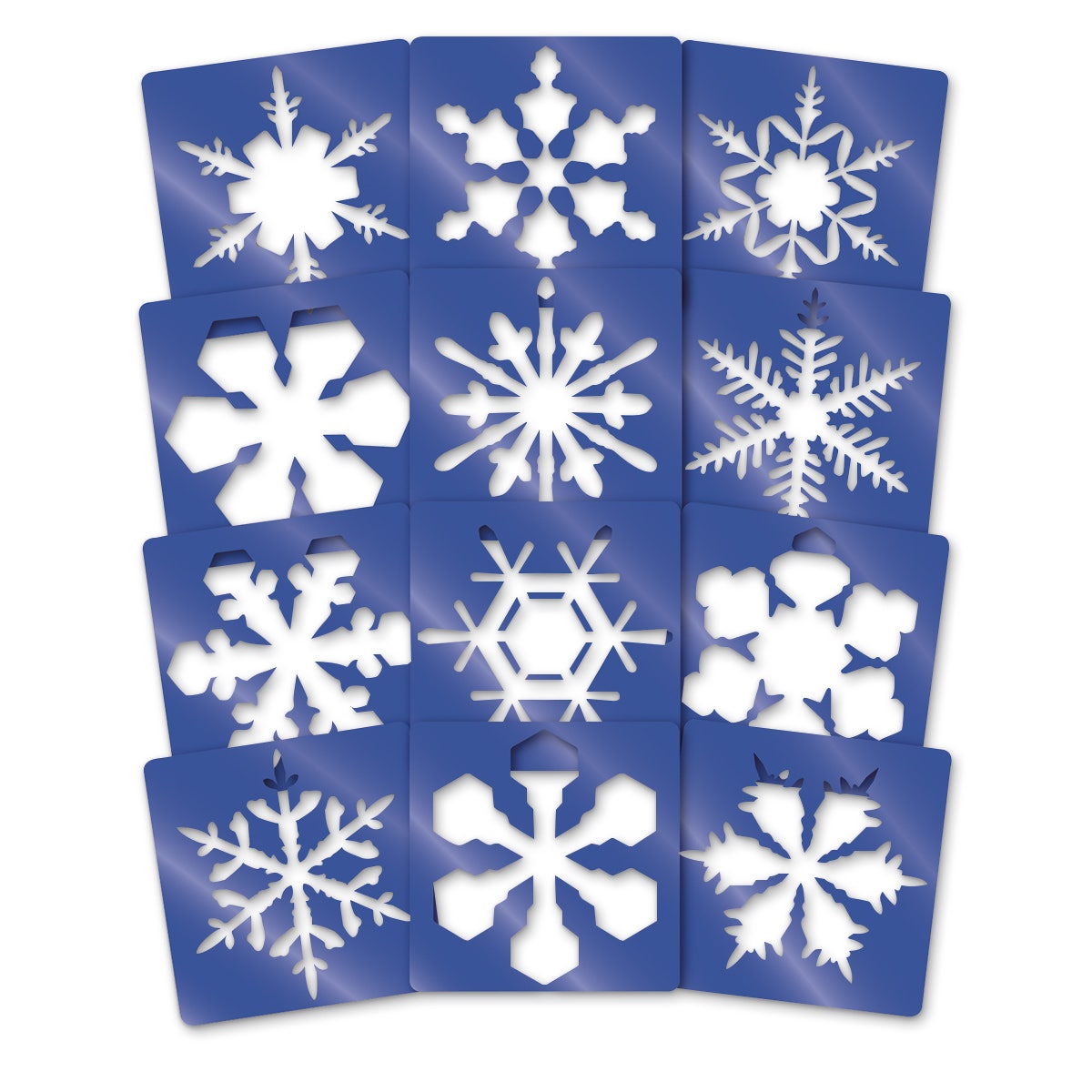 9737021-Roylco® Super Snowflake Stencils - Pkg. of 12