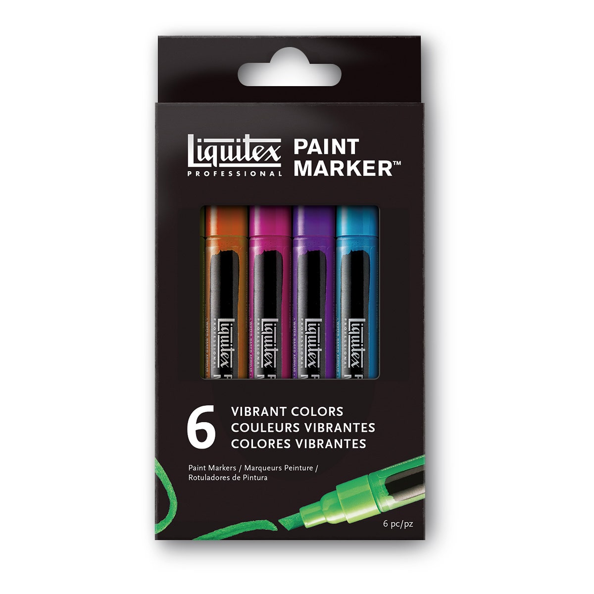 9737282-Liquitex® Professional Paint Markers™ - Vibrant Colors - Set of 6 - Fine