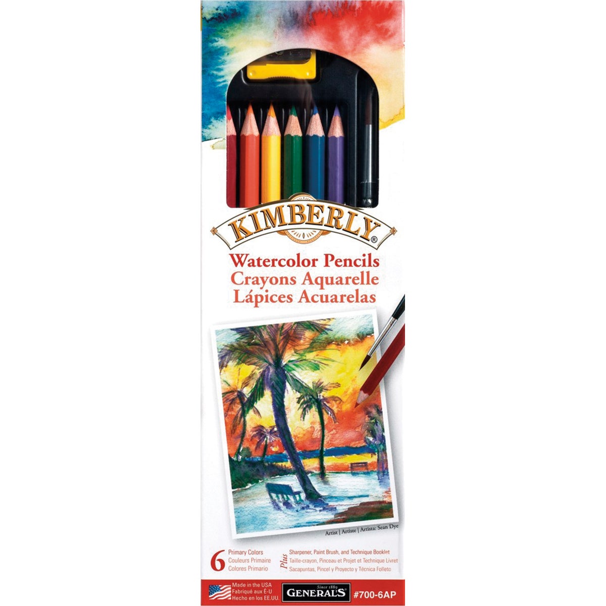 9737442-General’s® Kimberly® Watercolor Drawing Pencils - Set of 6