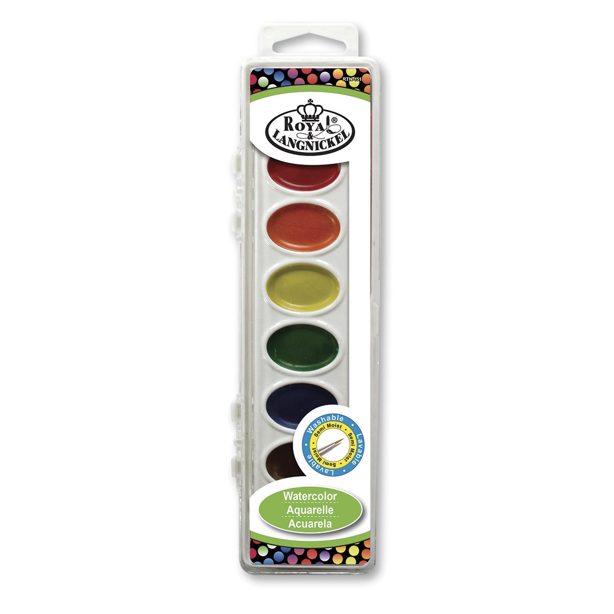 9737769-Royal Brush® Watercolor Cakes - Set of 8