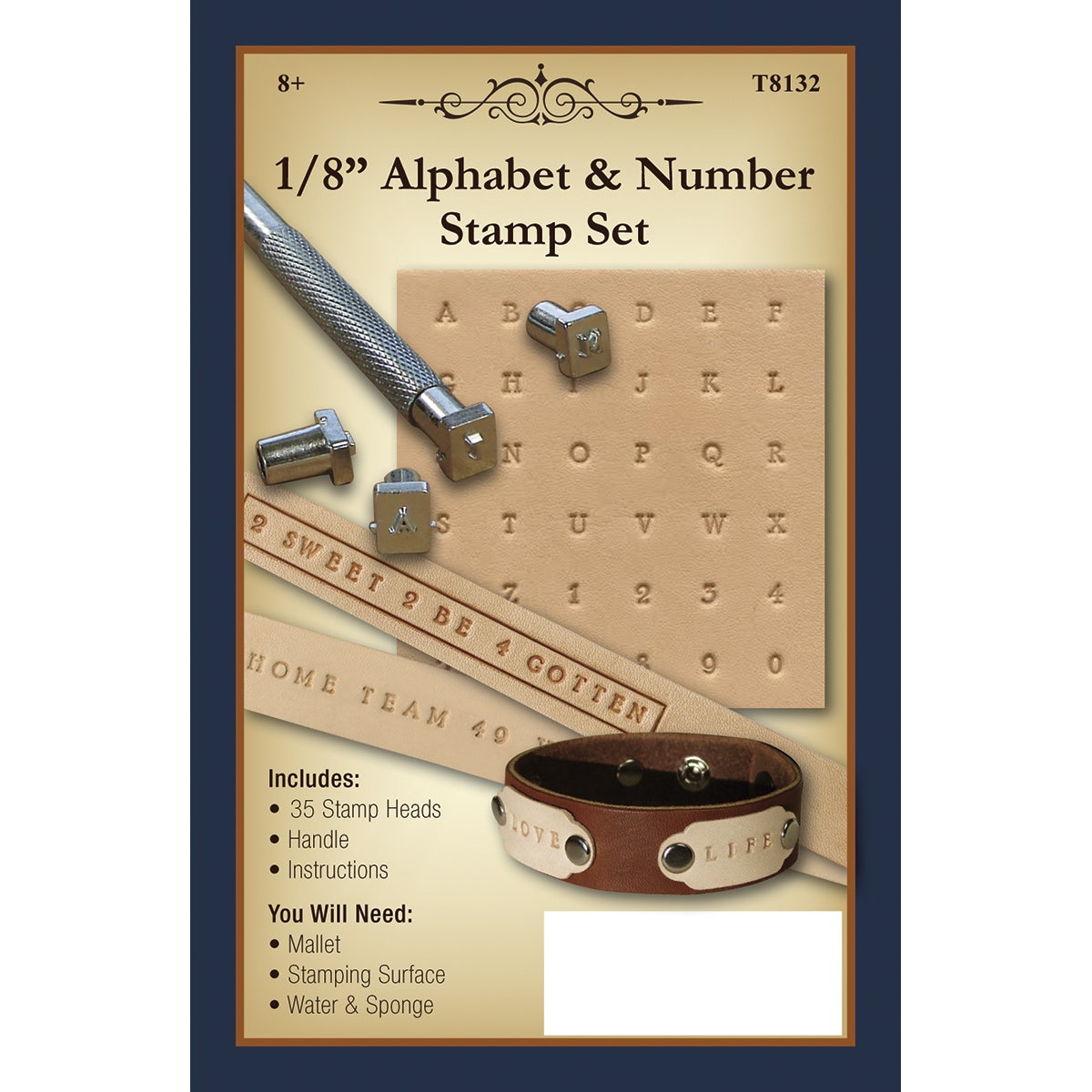 9737791-Alphabet and Number Stamp Set