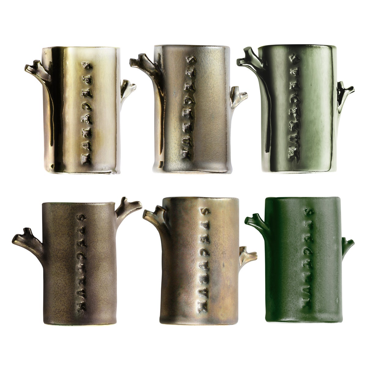 9737798-Spectrum® Low-Fire Metallic Glazes - Pints - Set of 6