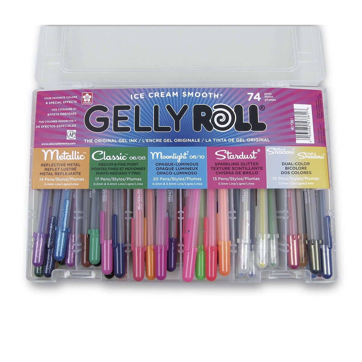 9737953-Sakura® Gelly Roll® Gel Ink Pens - Set of 74