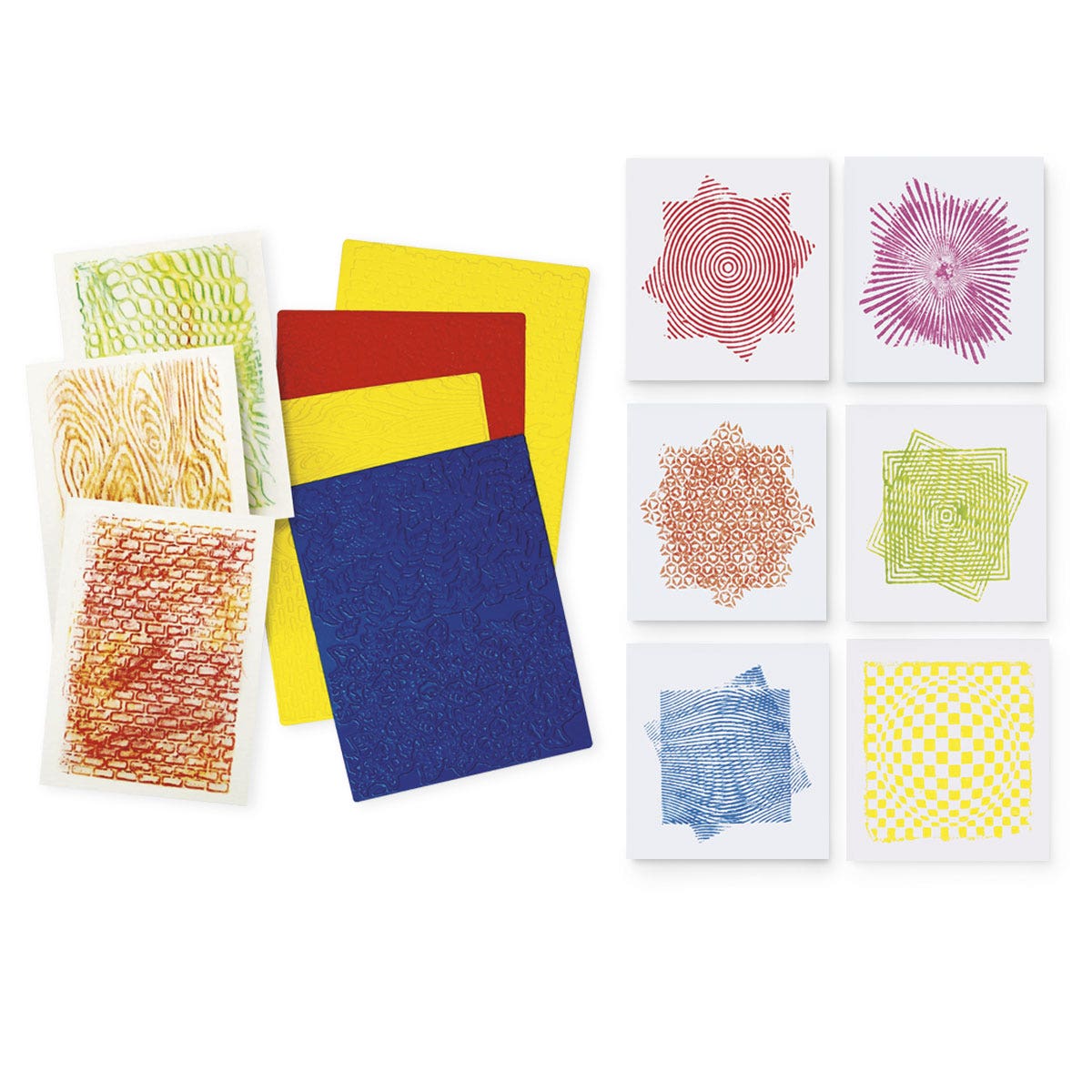 9737994-Roylco® Effects Rubbing Plates - Set of 10