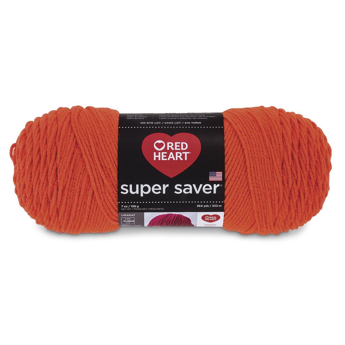 9738062(H)-Red Heart® Super Saver Yarn No Dye Lot - Carrot