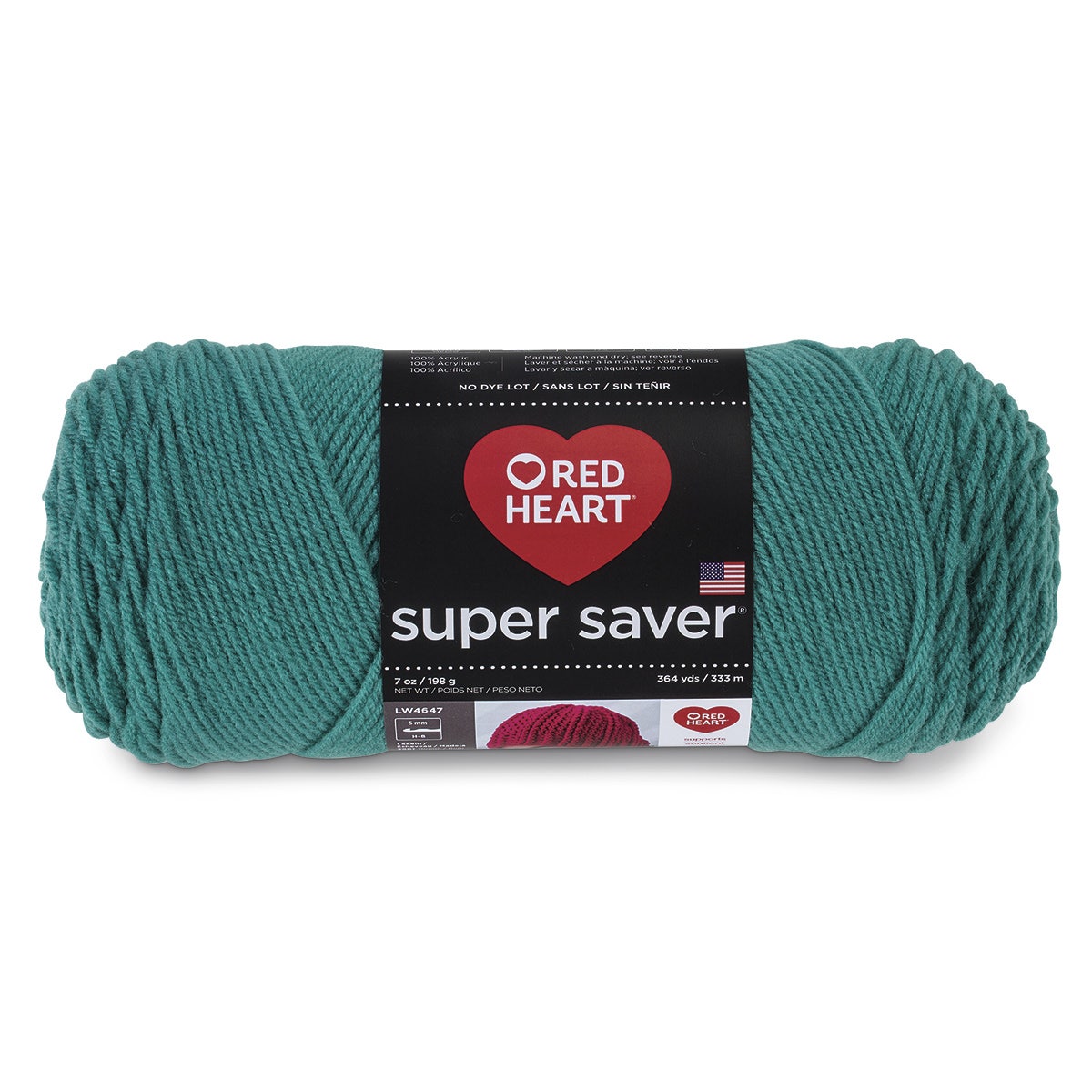 9738062(J)-Red Heart® Super Saver Yarn No Dye Lot - Jade
