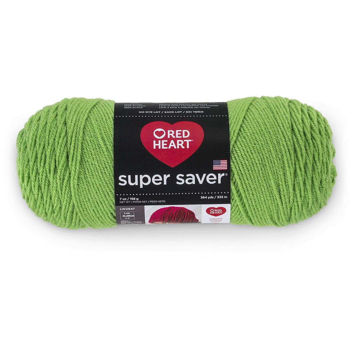 9738062(P)-Red Heart® Super Saver Yarn No Dye Lot - Spring Green