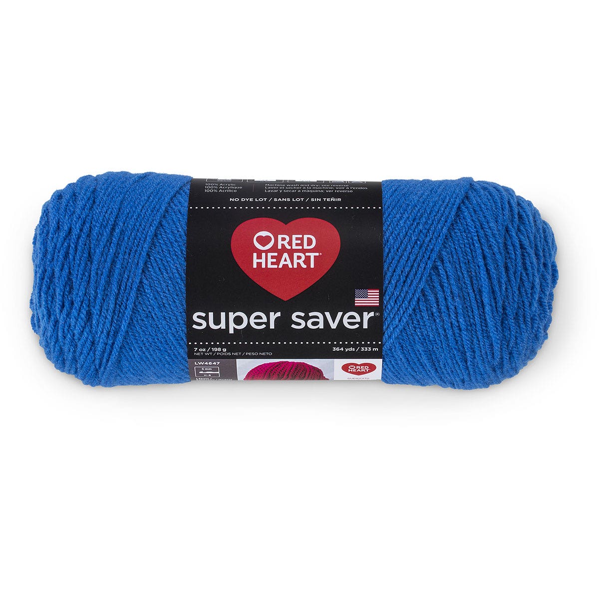 9738062(V)-Red Heart® Super Saver Yarn No Dye Lot - Blue