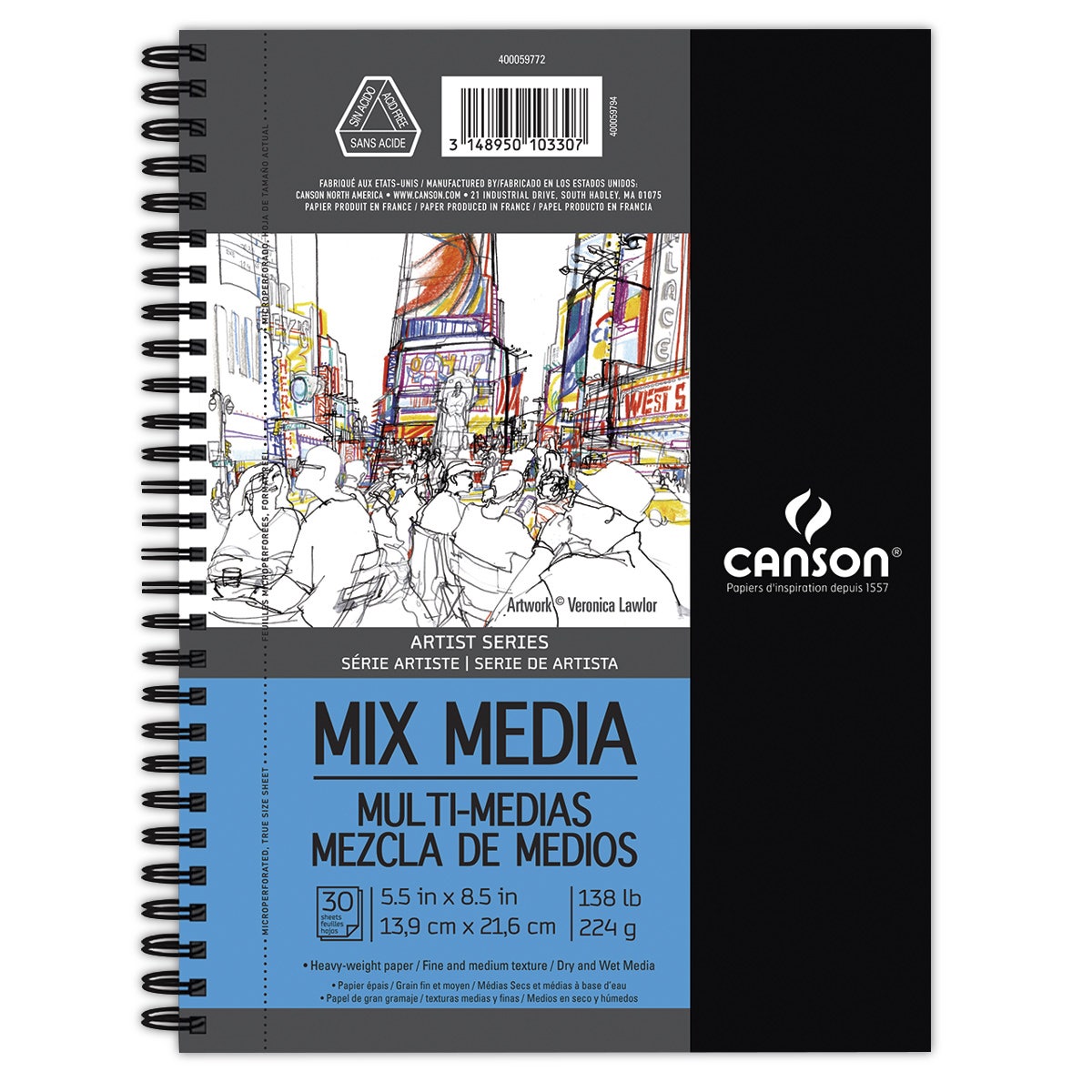 X00009738231-Canson Artist Series Mixed Media Artist Book