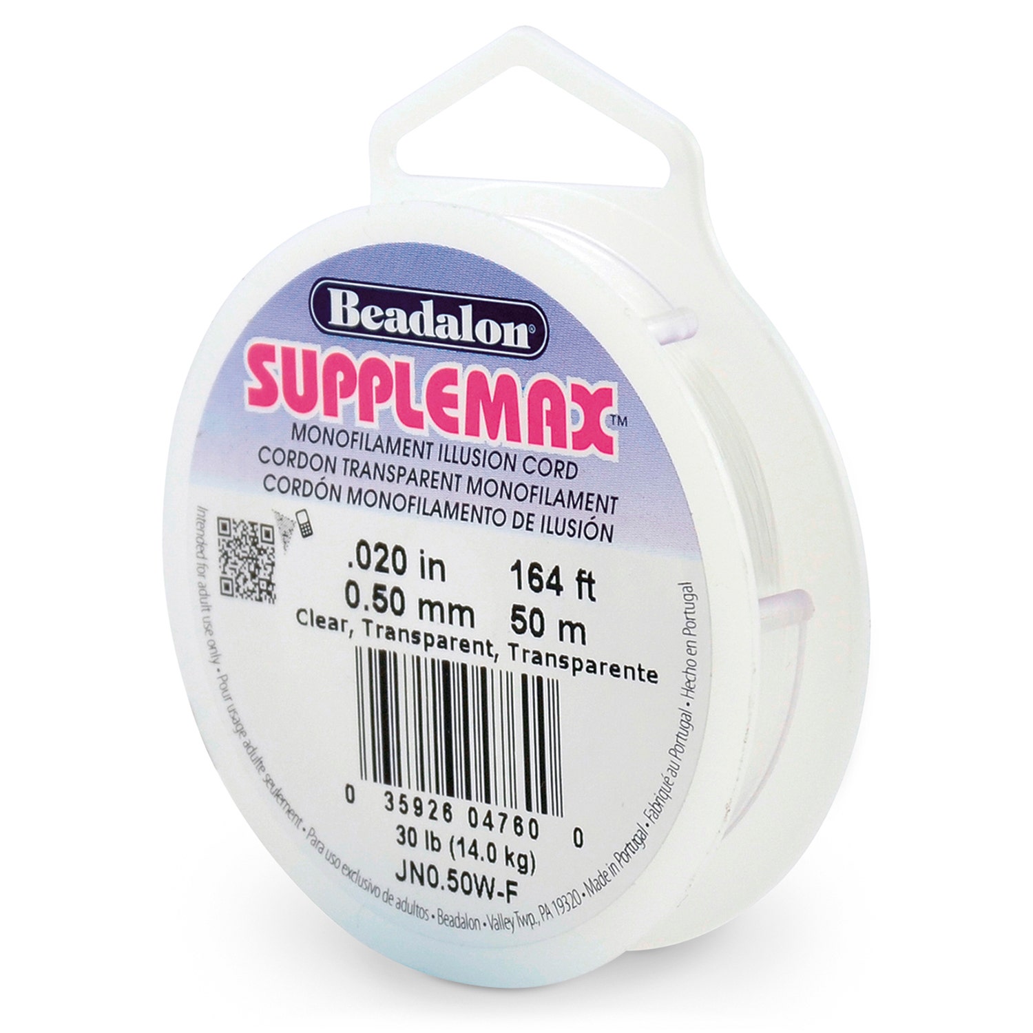 9738396-Beadalon® Supplemax™ Nylon Bead Stringing Material