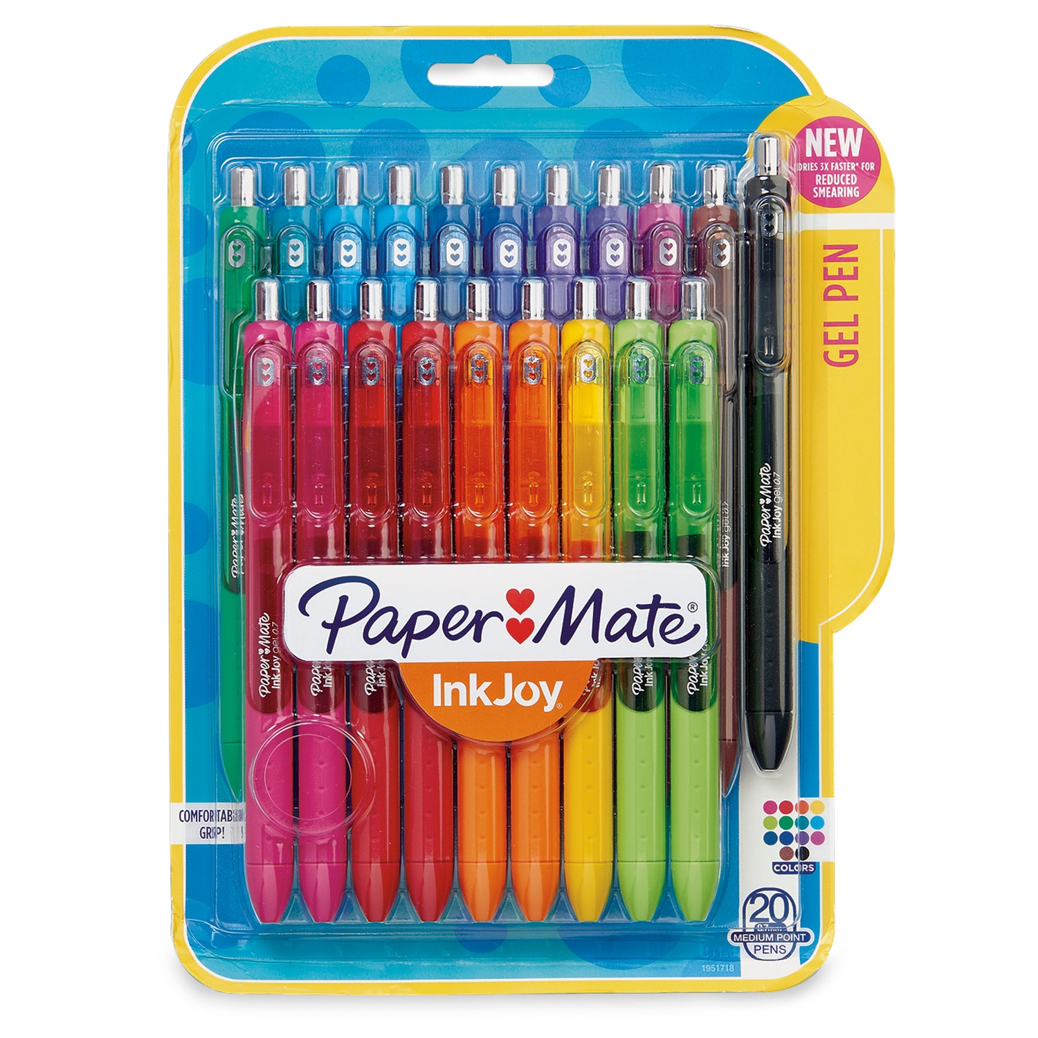 9739372-PaperMate® InkJoy® Gel Pen - 0.7 mm - Set of 20 Fashion Colors