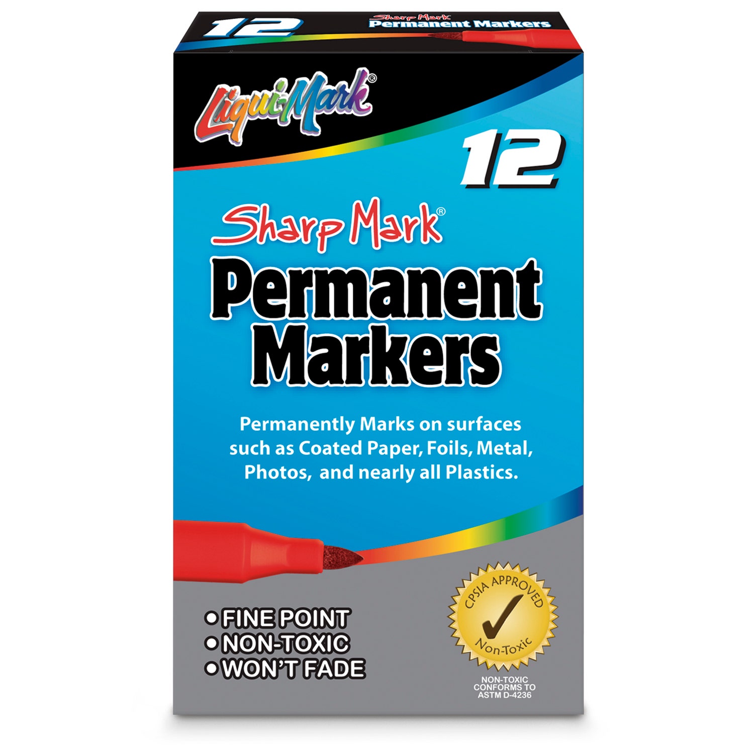 X00009739593-A-Liqui-Mark Individual Sharp Mark® Fine-Point Marker