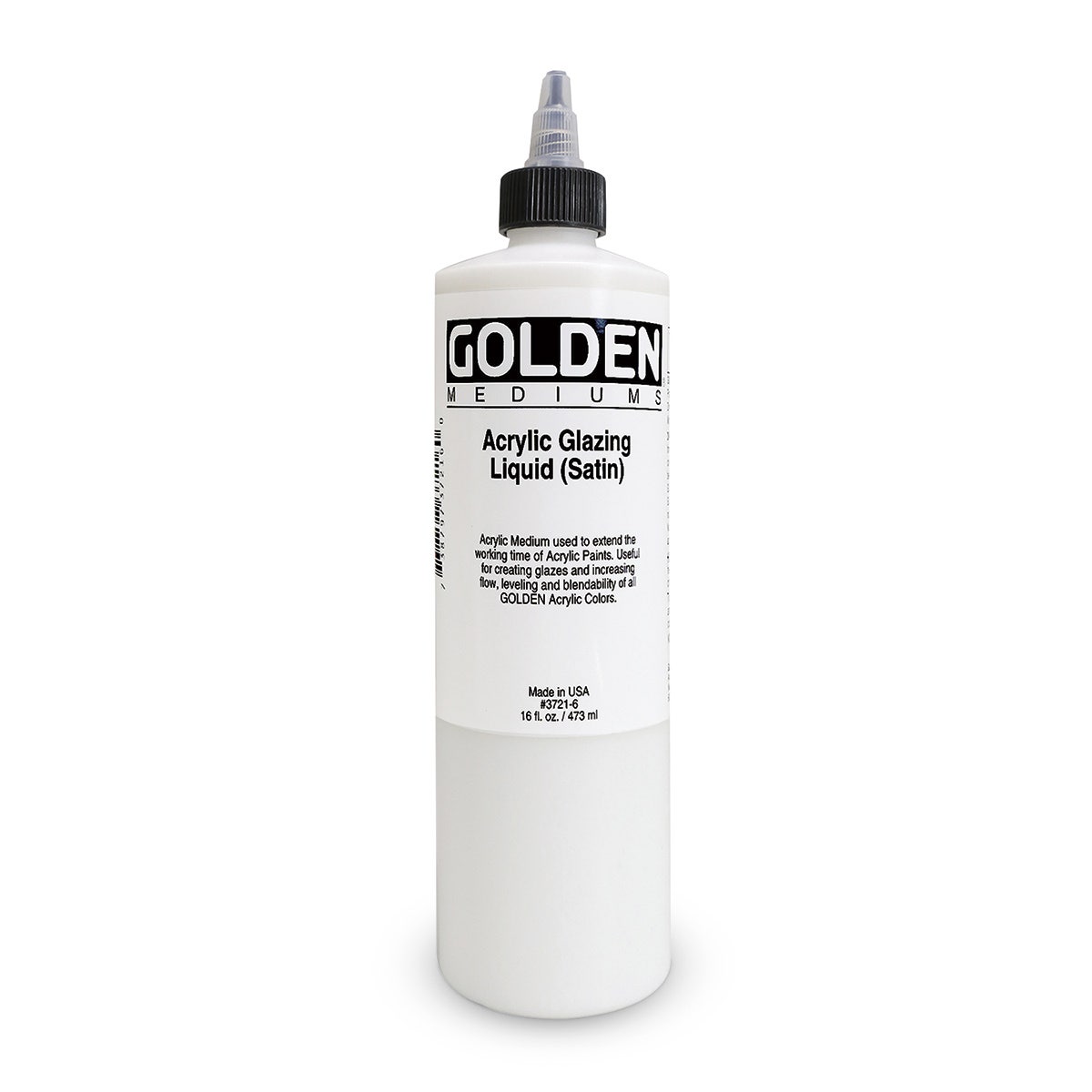9740686-Golden® Acrylic Glazing Liquid Medium - Satin - 16 oz. (473 ml)
