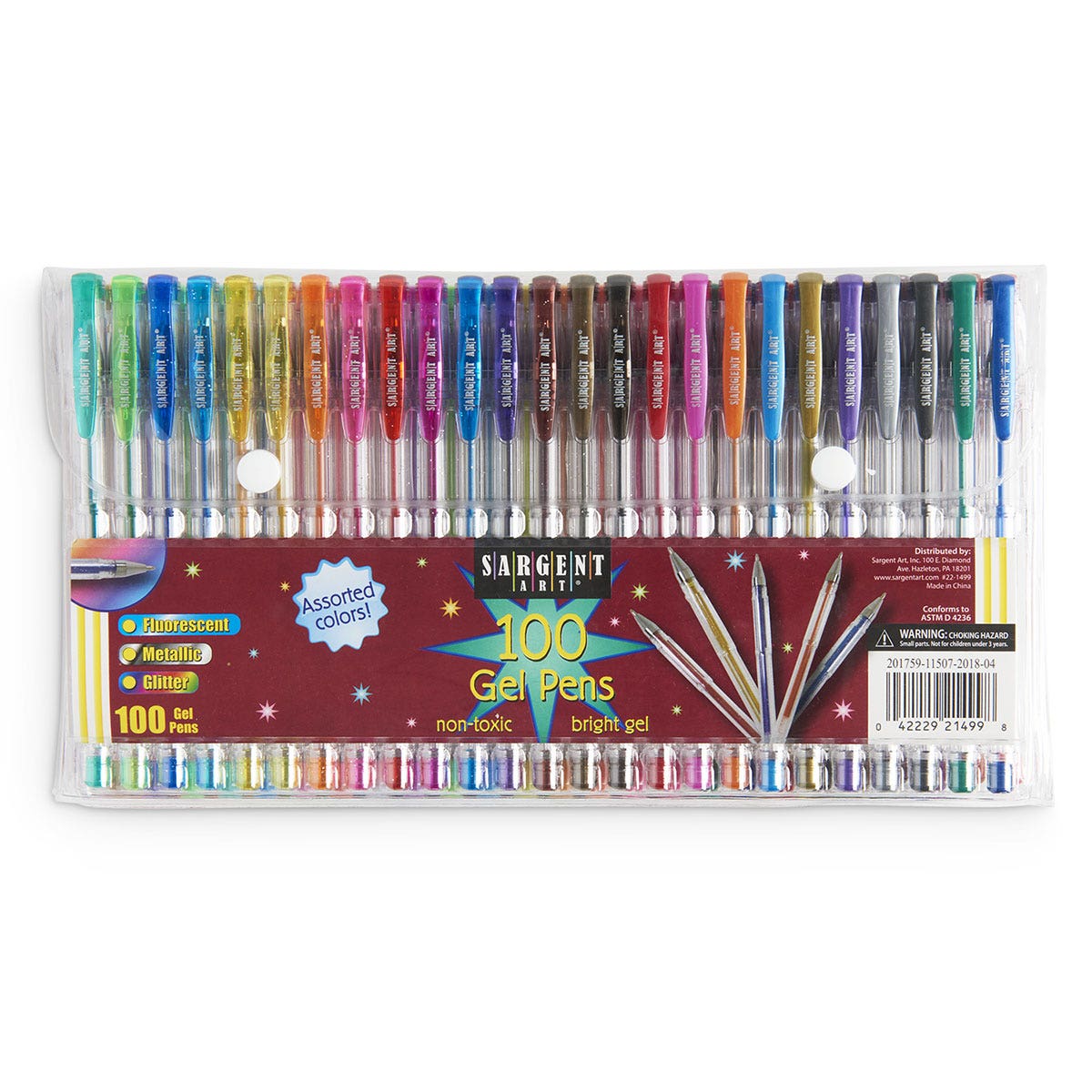 9740758-Sargent Art® Gel Pen Assortment - Set of 100