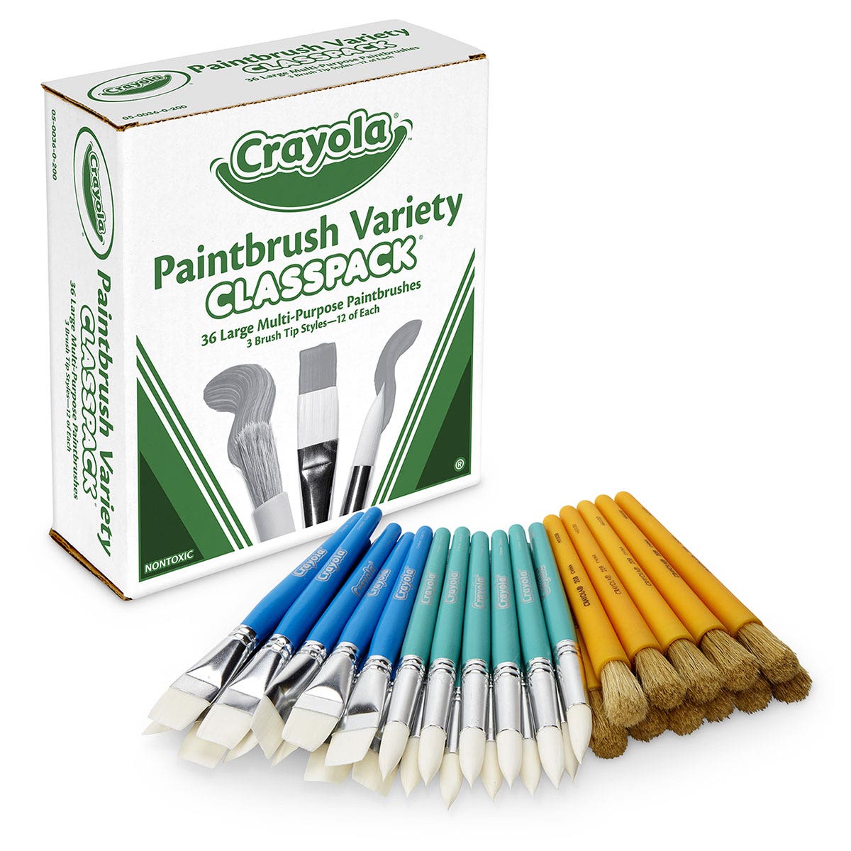 9740947-Crayola® Large Variety Paintbrush Classpack®