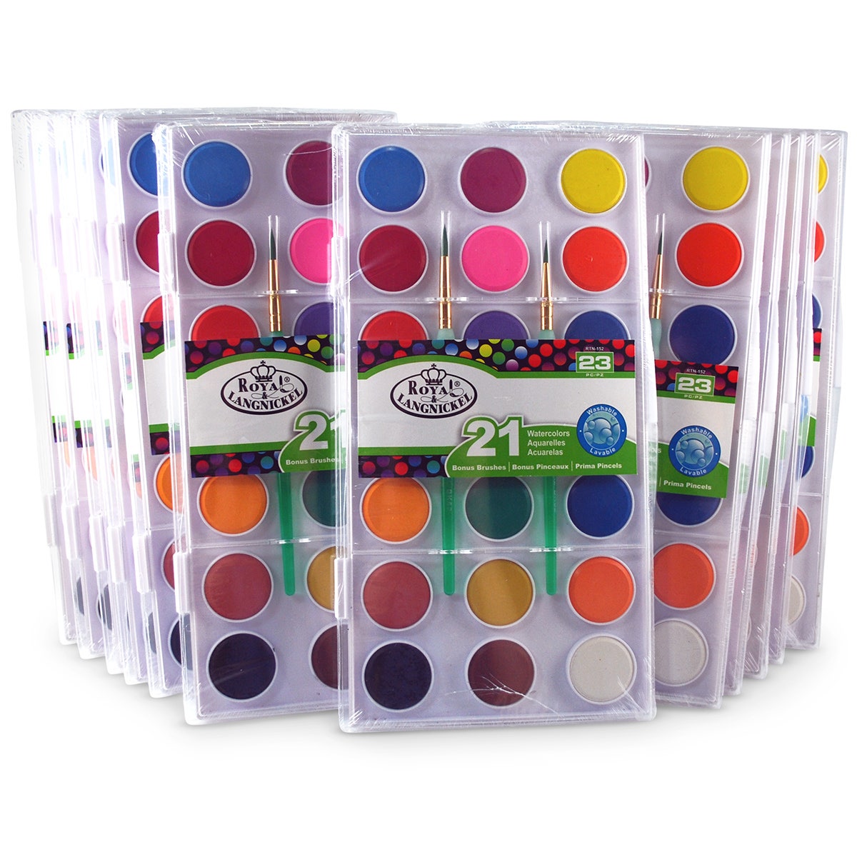 9741057-Royal Brush® Watercolor Cake Classroom Pack