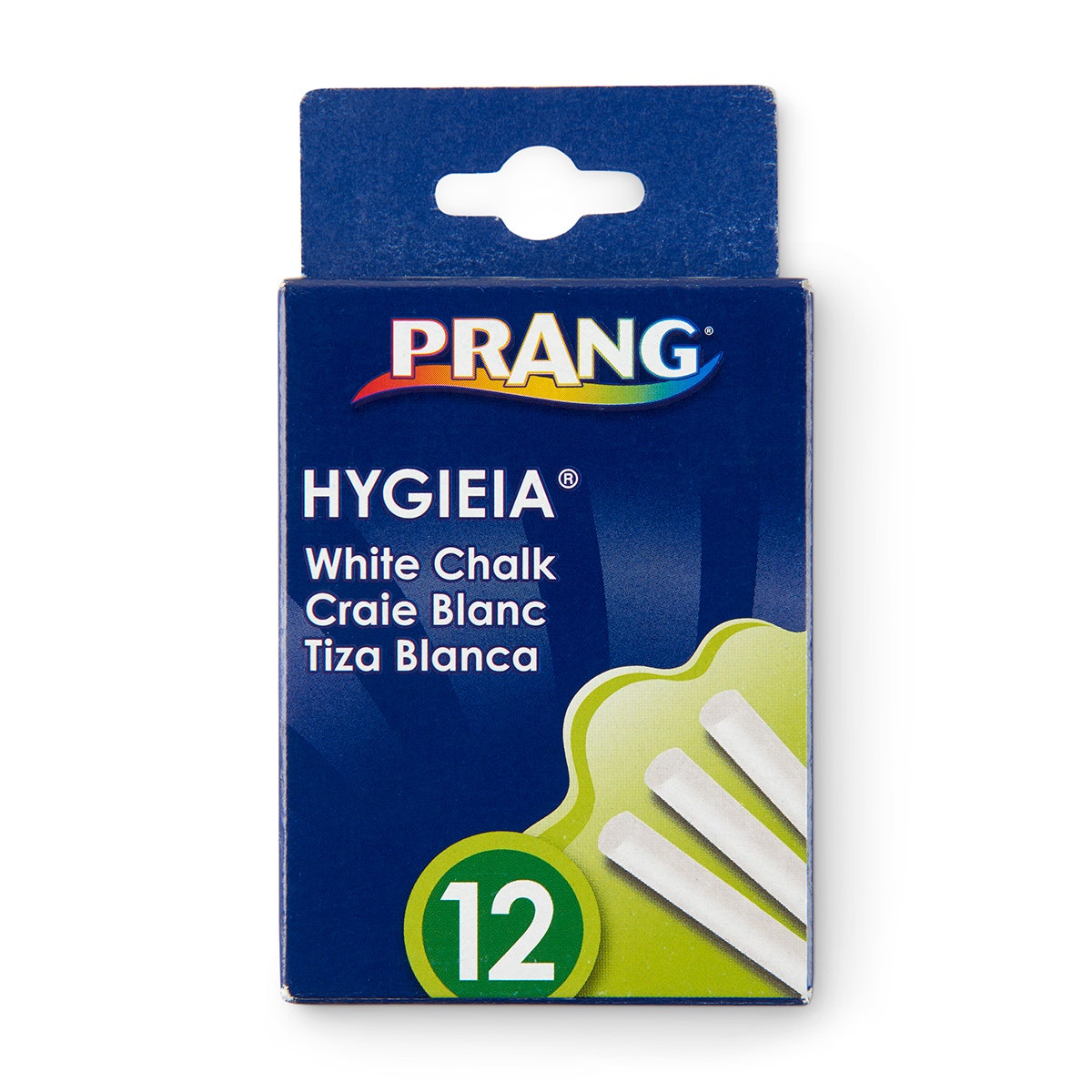 9741994-PRANG® Hygieia® Chalk - Box of 12 White