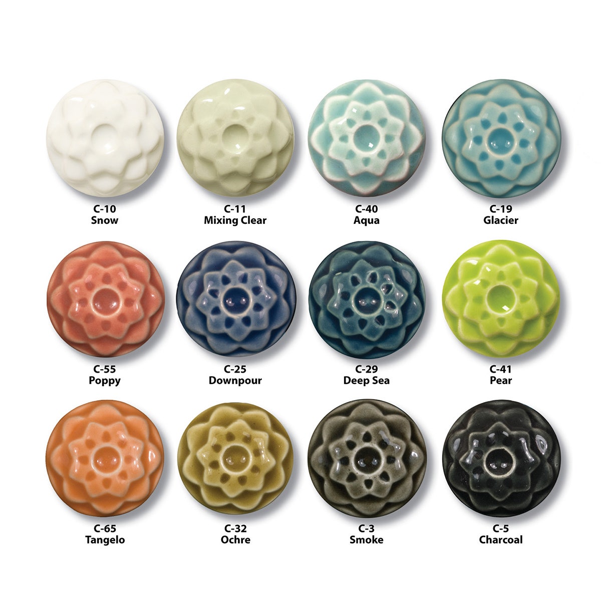 9742014-AMACO® Lead-Free Mid/High-Fire Celadon Glazes - Classroom Pack #3