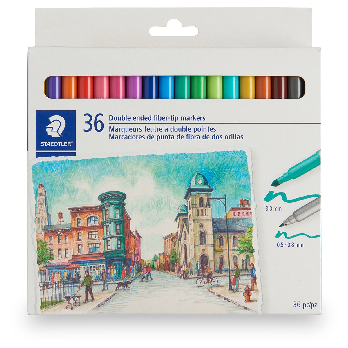 X00009742105-STAEDTLER Double-Ended Art Markers Set