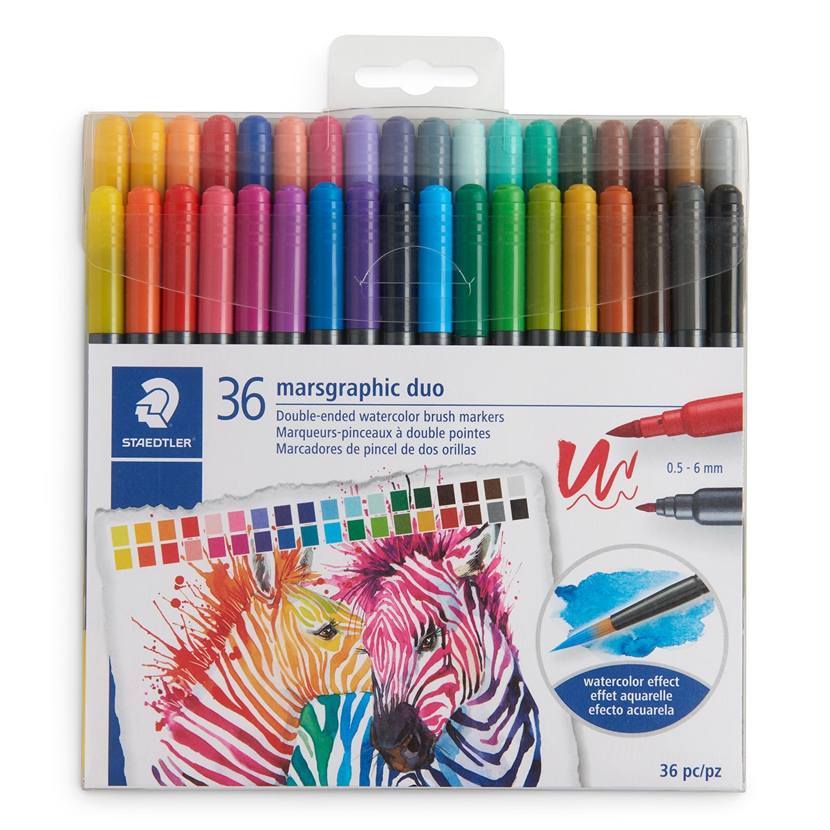 9742111-STAEDTLER® Marsgraphic Duo Tip Watercolor Brush Markers