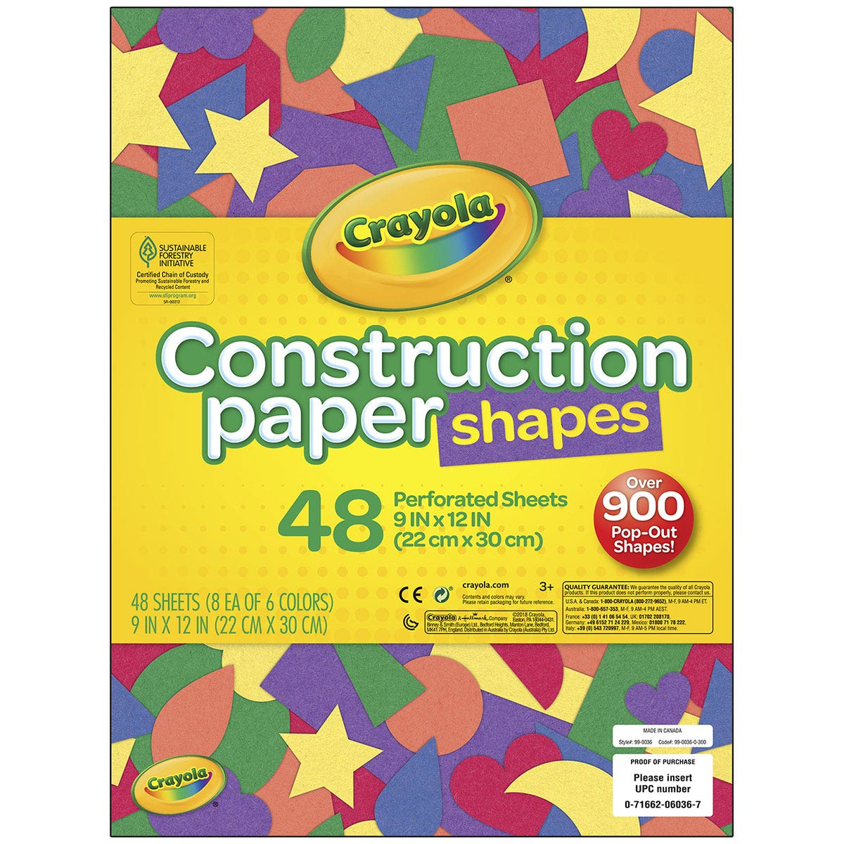9742194-Crayola® Construction Paper Shapes