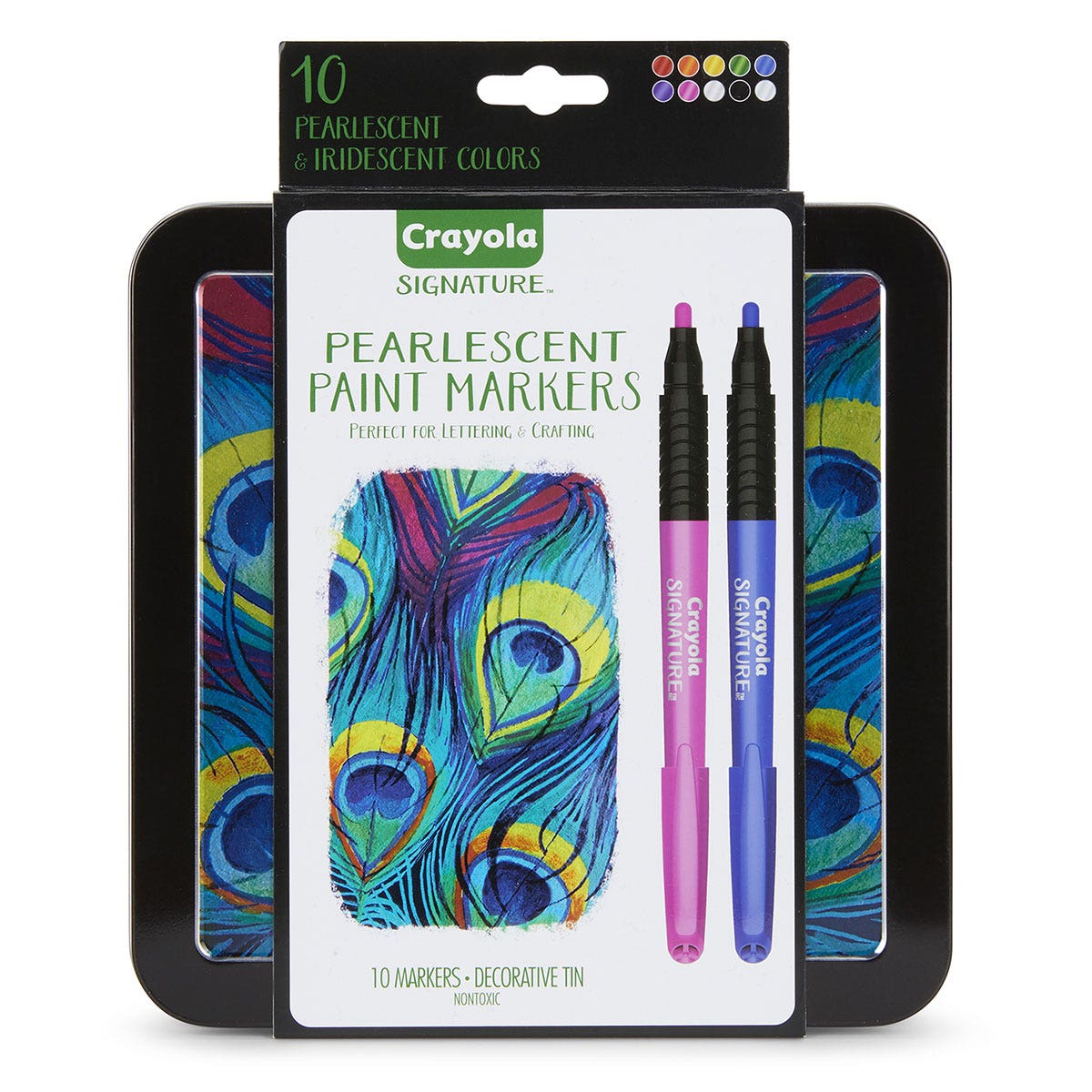 9742196-Crayola® Signature™ Pearlescent Paint Markers - Set of 10