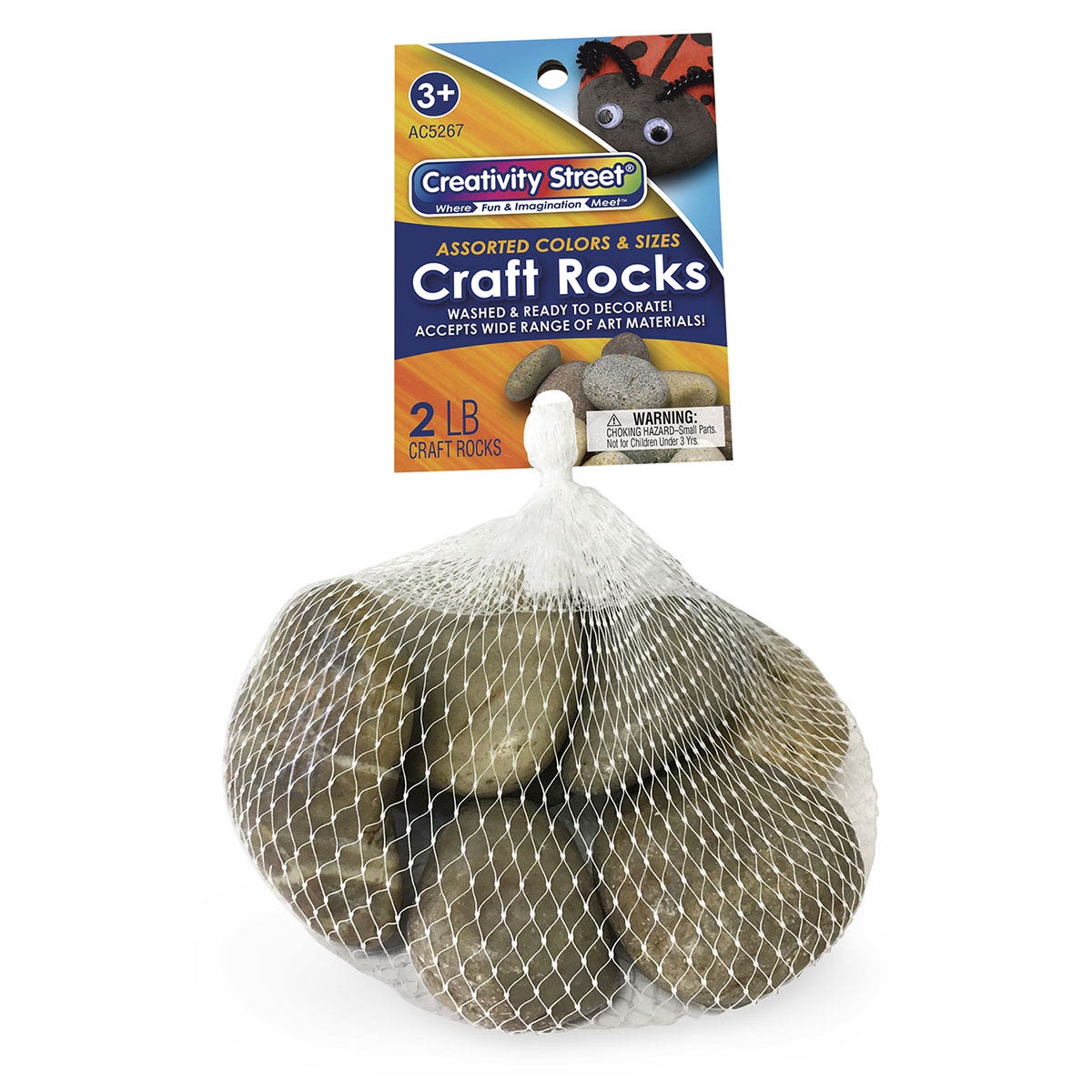 9742268-Creativity Street® Craft Rocks - 2 lb.