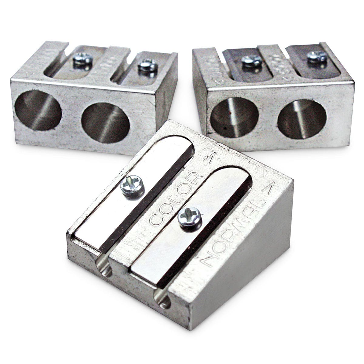 9742275-Eisen All-Metal 2-Hole Pencil Sharpener