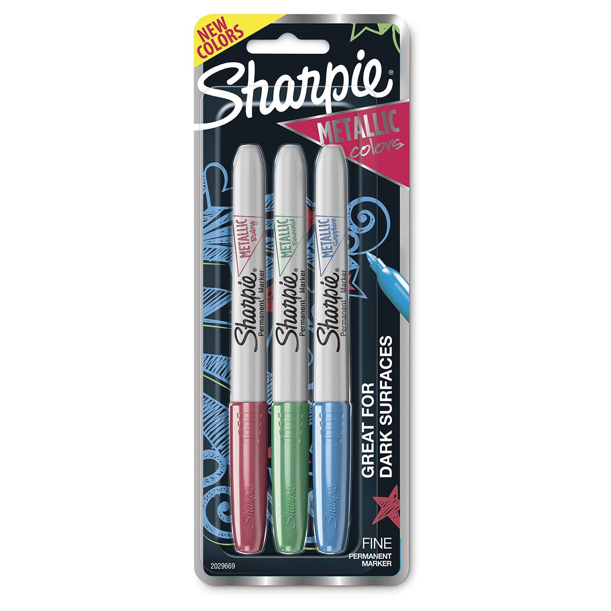 9742318-Sharpie® Metallic Permanent Markers - Set of 3