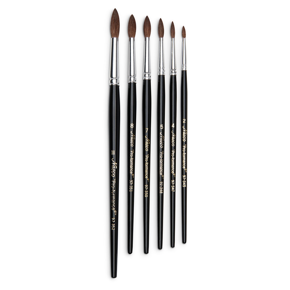 9742344-Nasco Watercolor Brushes, Camel Hair