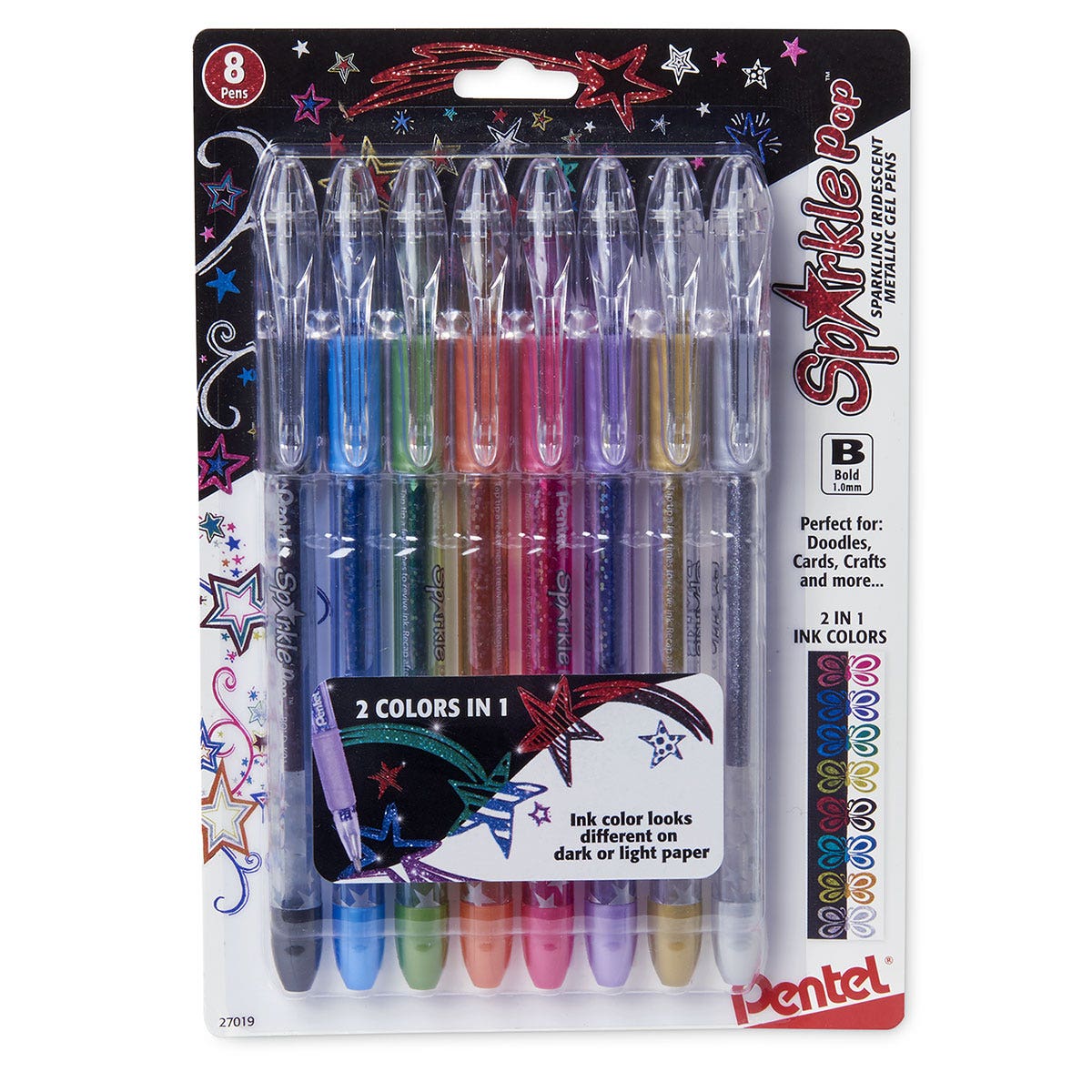 9742379-Pentel® Sparkle Pop Gel Pens
