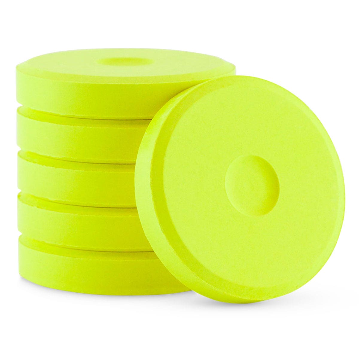 9742418-Jack Richeson® Mini Fluorescent Tempera Cake Refills - Set of 6 Yellow