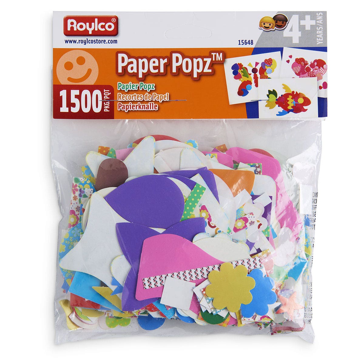9742479-Roylco® Paper Popz - 1,500 Paper Shapes