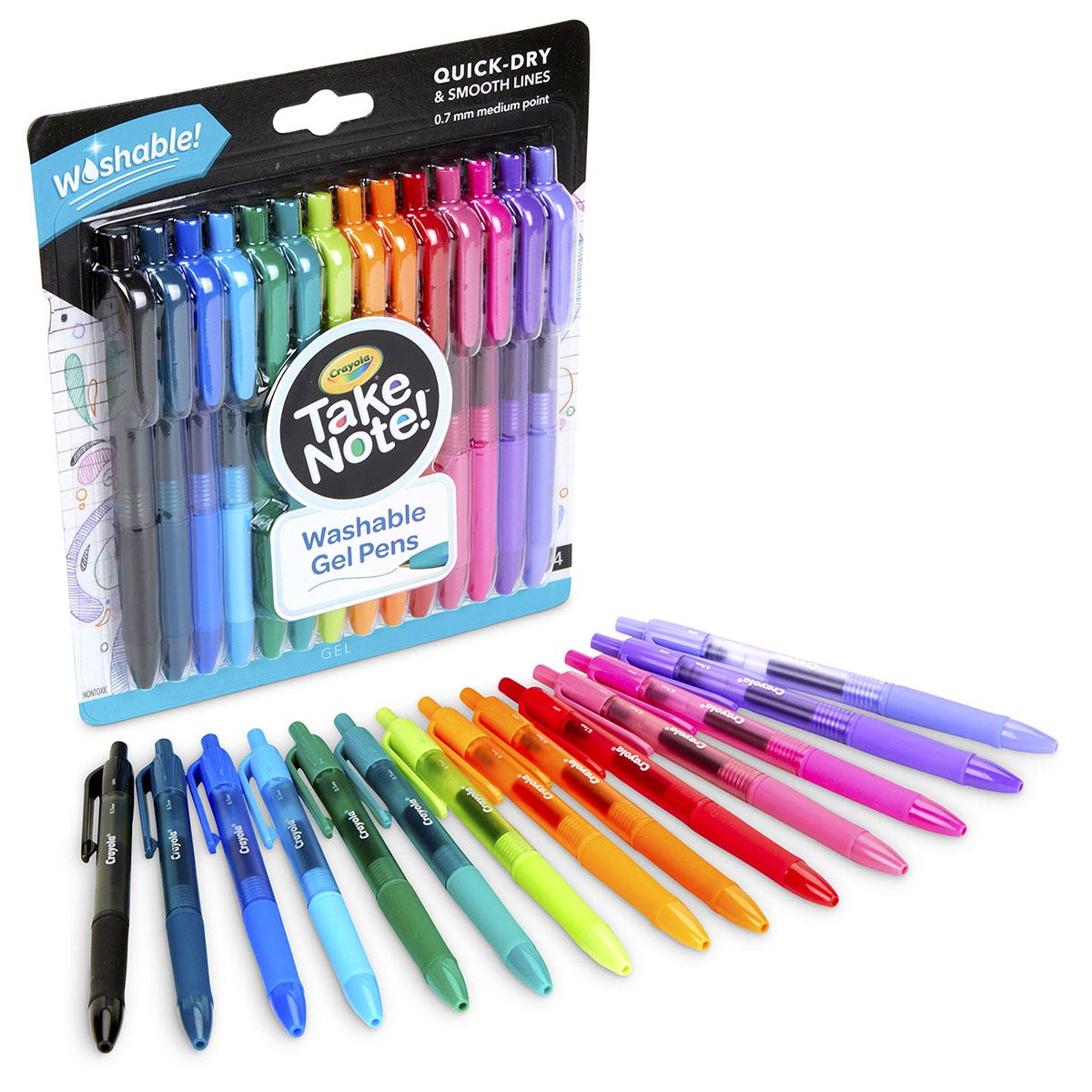 9742572-Crayola® Take Note!™ Washable Gel Pens - Set of 14