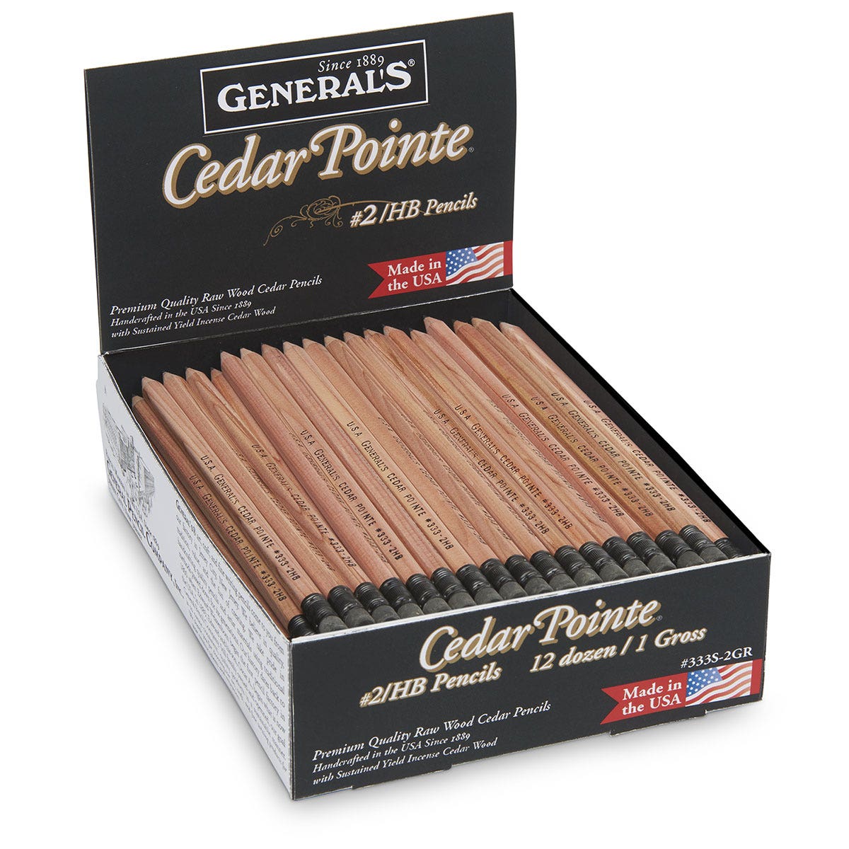 9742594-Generals® Cedar Pointe® #2 Pencils - Set of 144