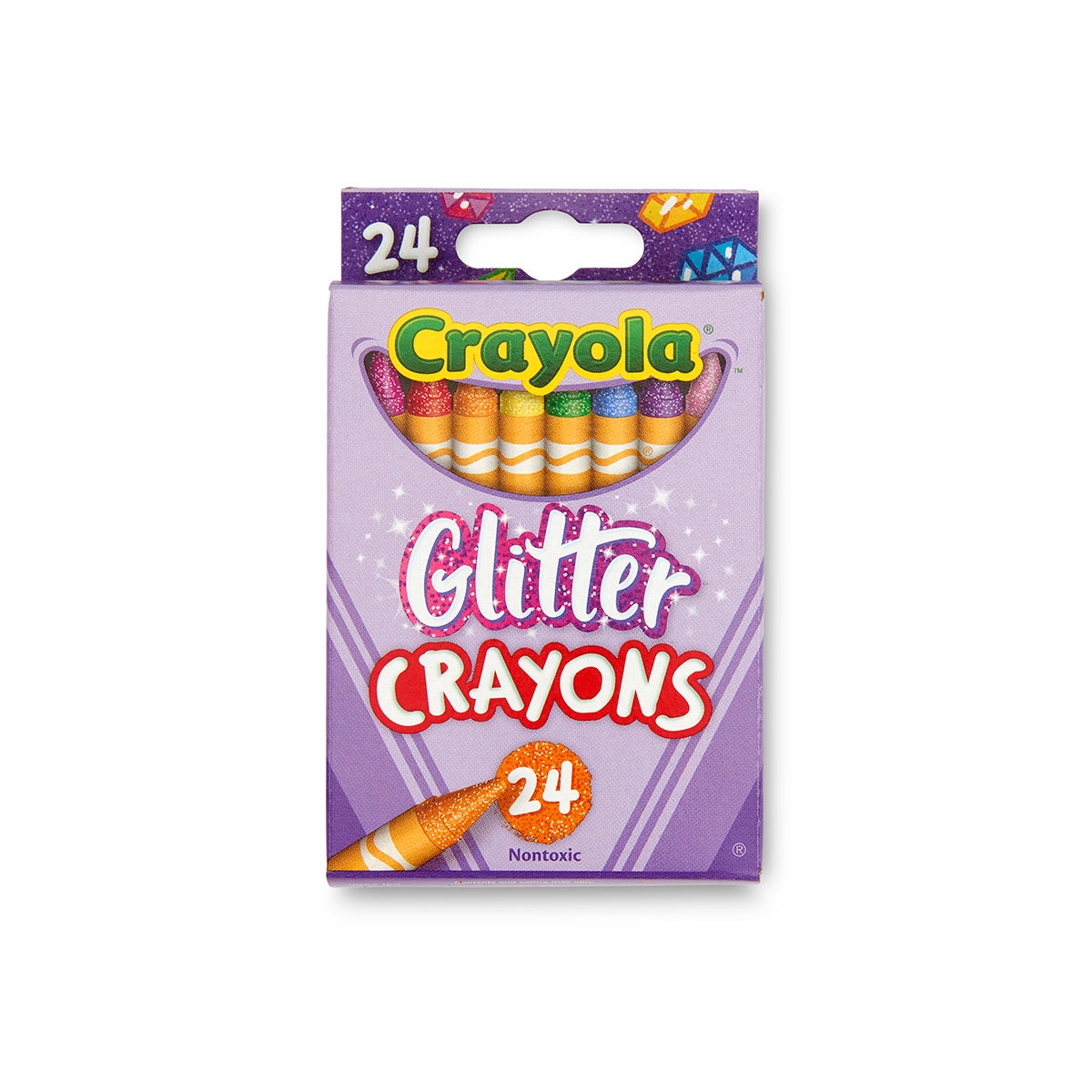 9742742-Crayola® Glitter Crayons - Set of 24