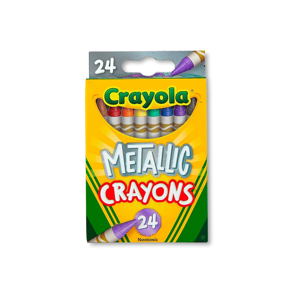 9742743-Crayola® Metallic Crayons - Set of 24