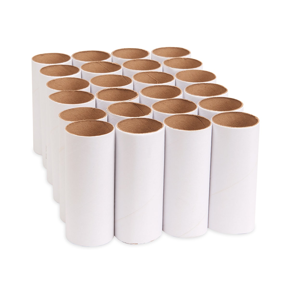 9742868-White Cardboard Craft Rolls