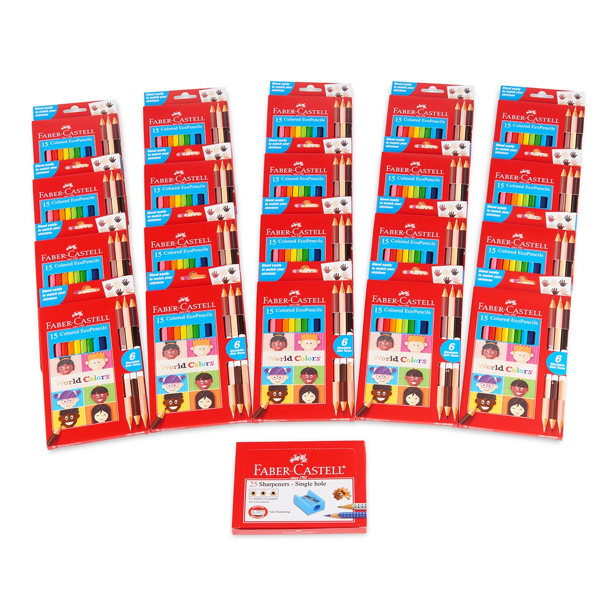 9742871-Faber-Castell® Children of the World Colored Pencil School Pack