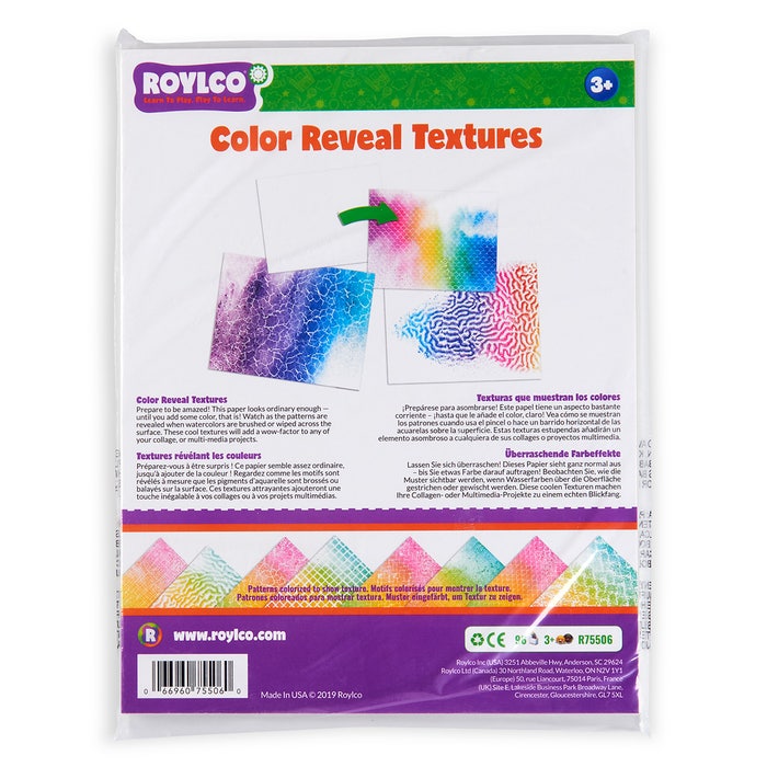 Roylco® Color Reveal Textures Paper Nasco Education