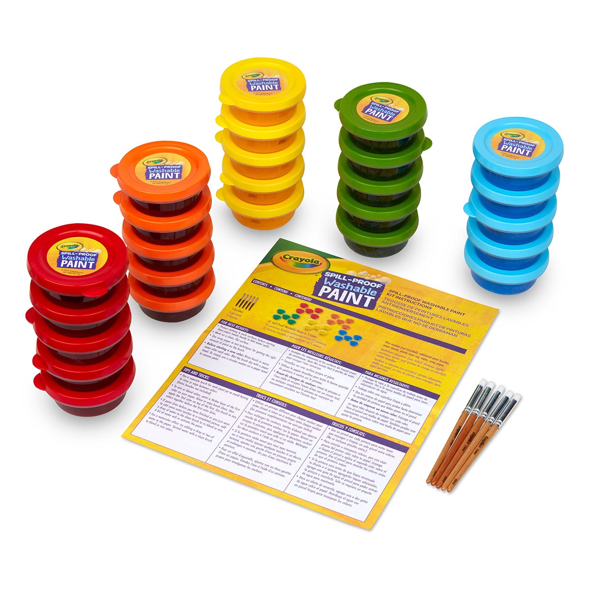NE20249-Crayola® Spill-Proof Paint  Set of 25
