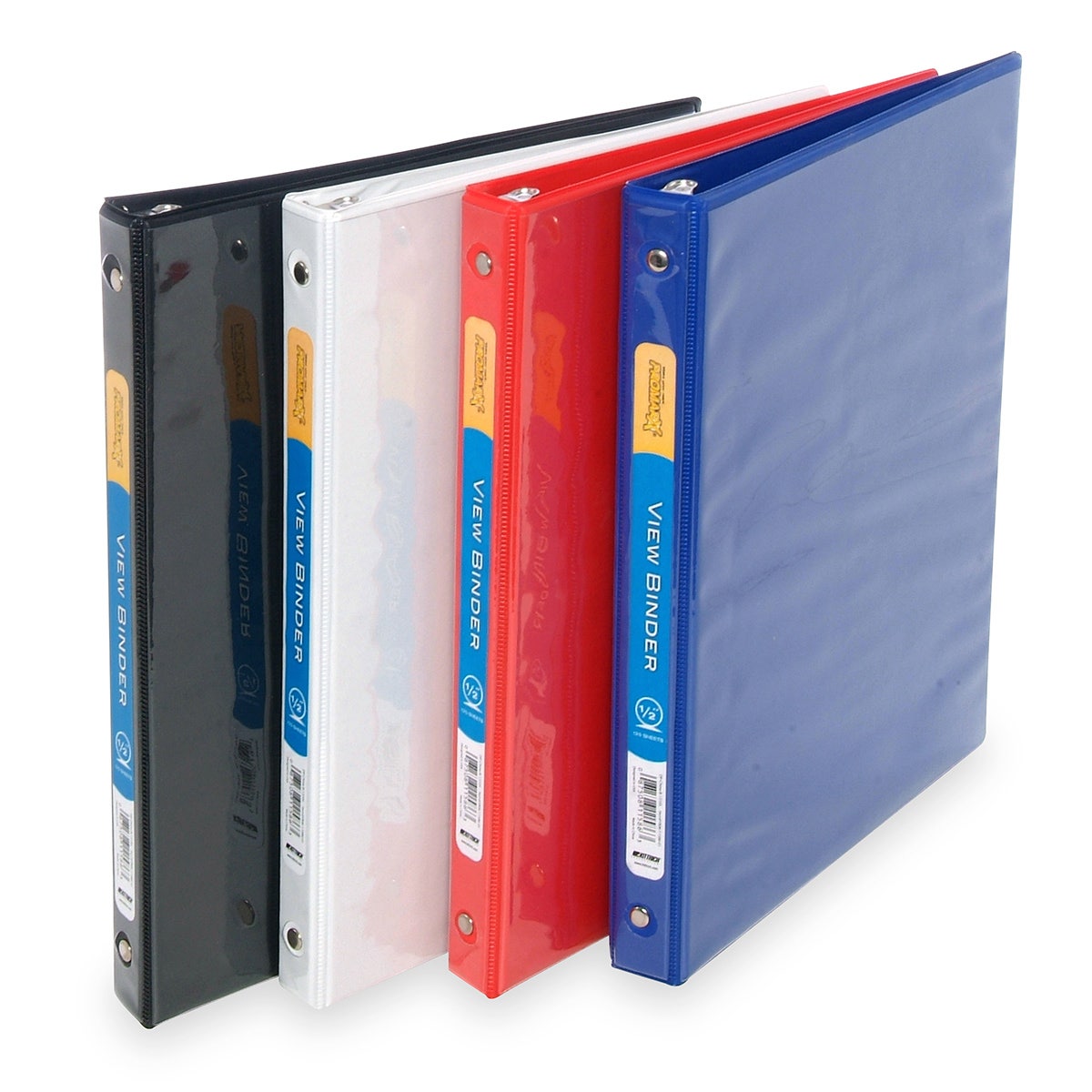 BE01294-Presentation View Vinyl Binder - 1/2 in. Binder - 9-3/4 in. x 11-3/4 in. x 1 in. - Assorted Color