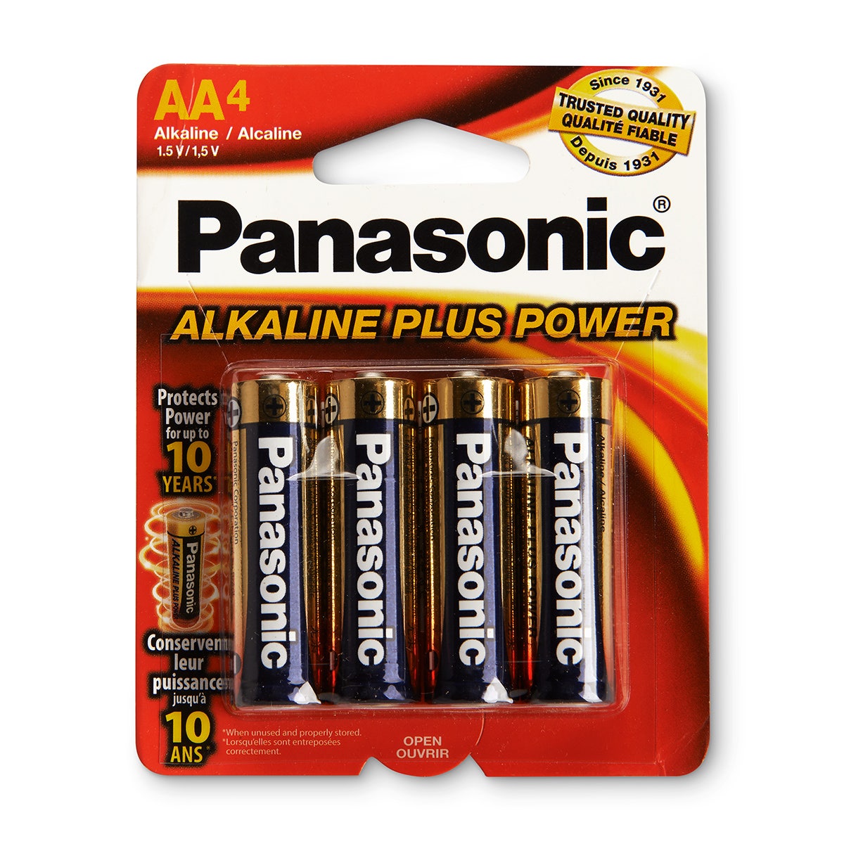 BE01288-AA Alkaline Plus Power Batteries - Pack of 4