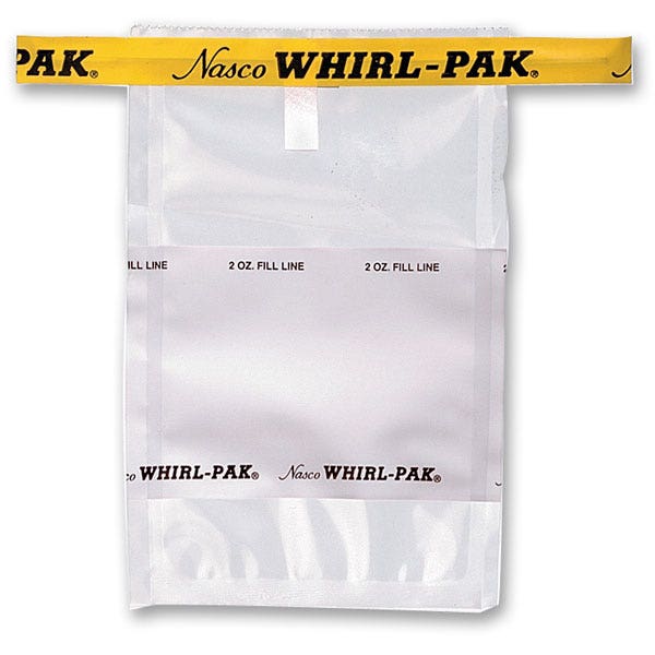 B01064-Whirl-Pak® Write-On Bags - 2 oz. (58 ml) - Box of 500