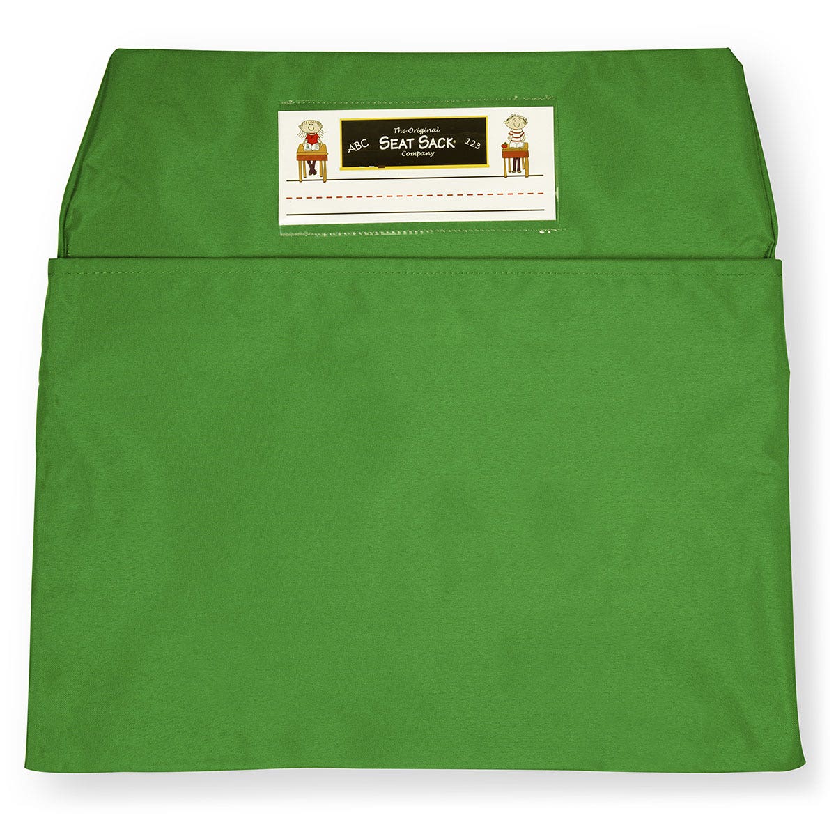 BE01070(C)-Classroom Pack of 25 Seat Sack™ Chair Pocket Organizers - 15 in. Medium Size - Green