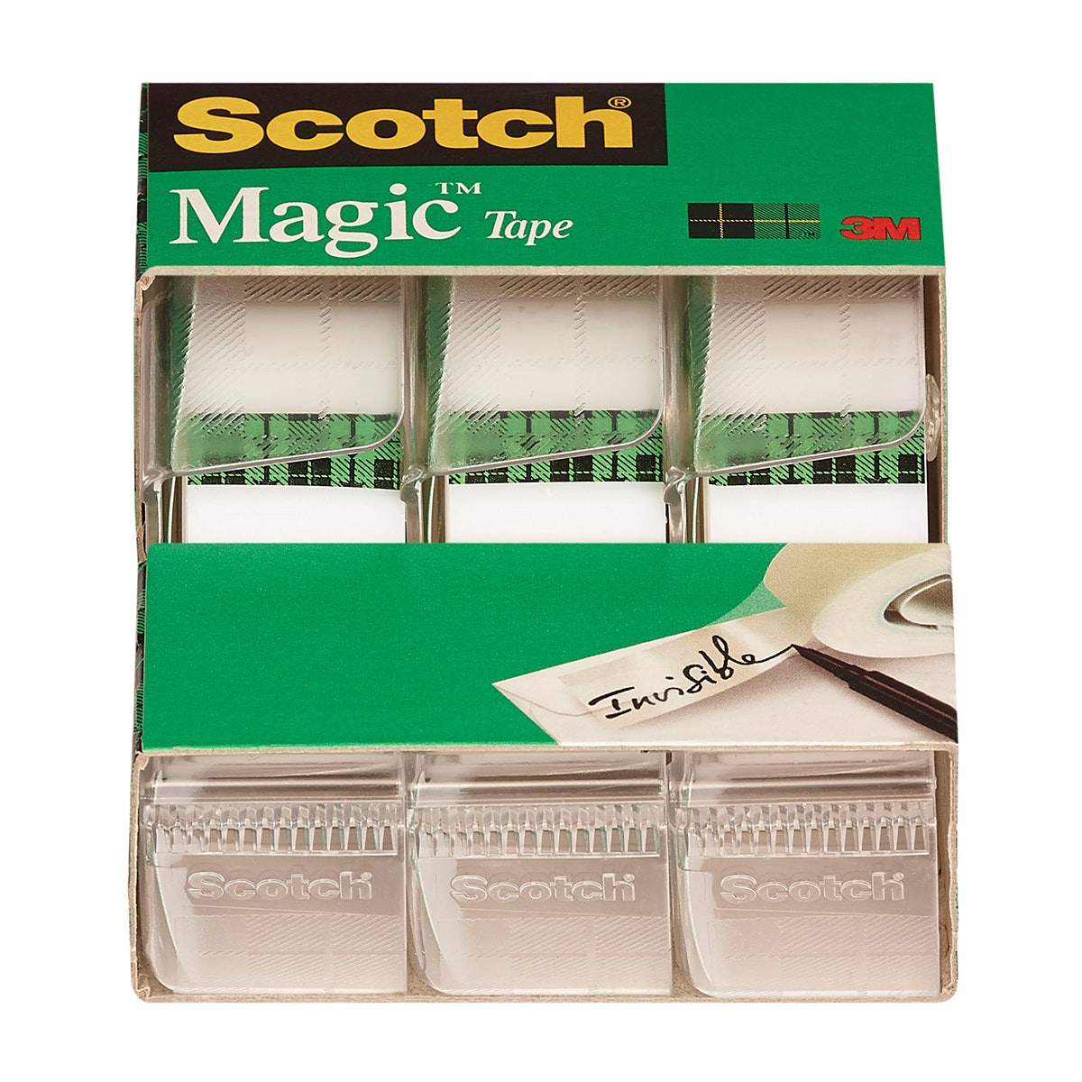 BE01368-Scotch® Magic™ Tape - 3/4 in. x 300 in. Roll - Pack of 3